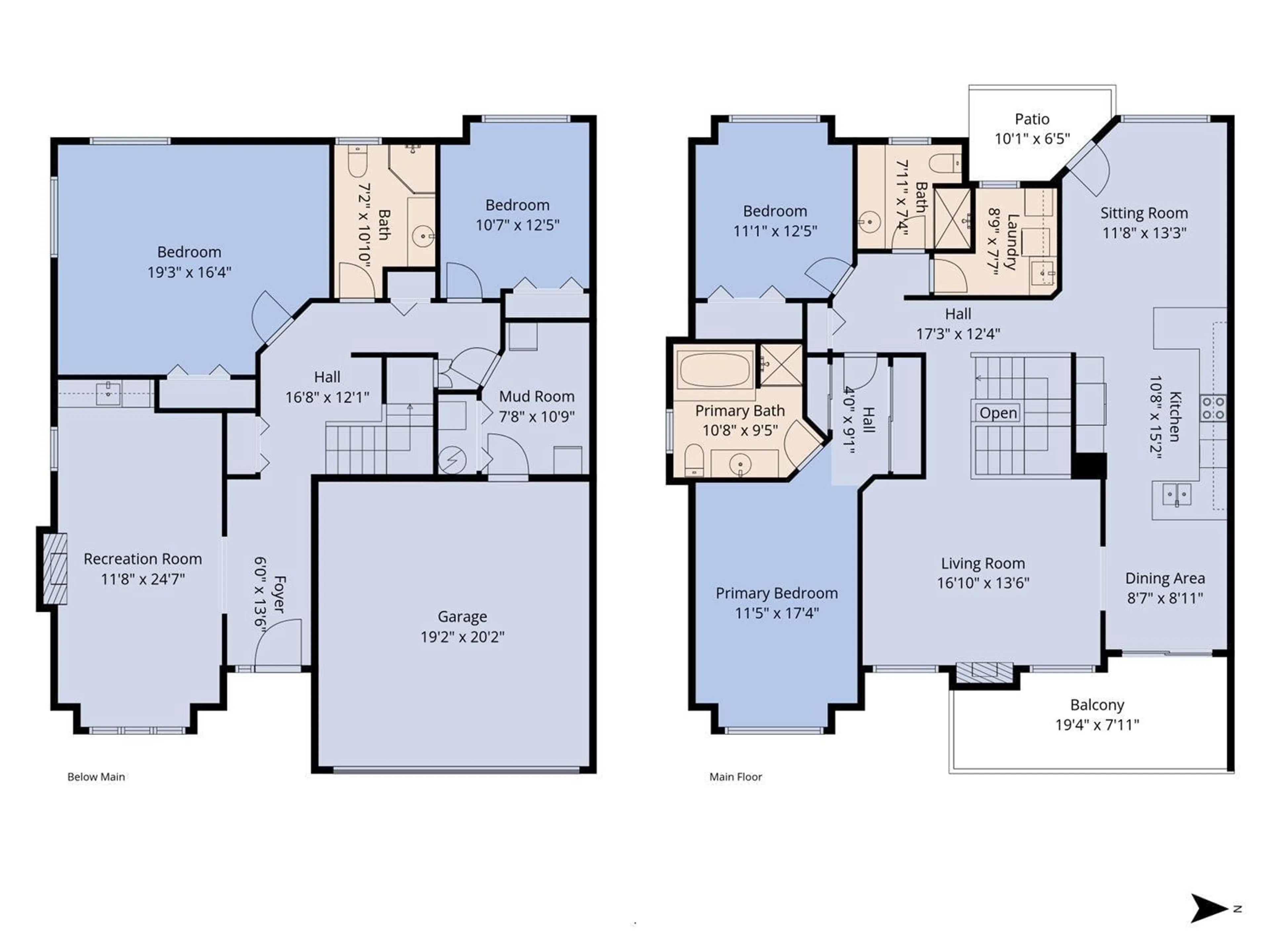 Floor plan for 16 - 3555 BLUE JAY STREET, Abbotsford British Columbia V2T6N7