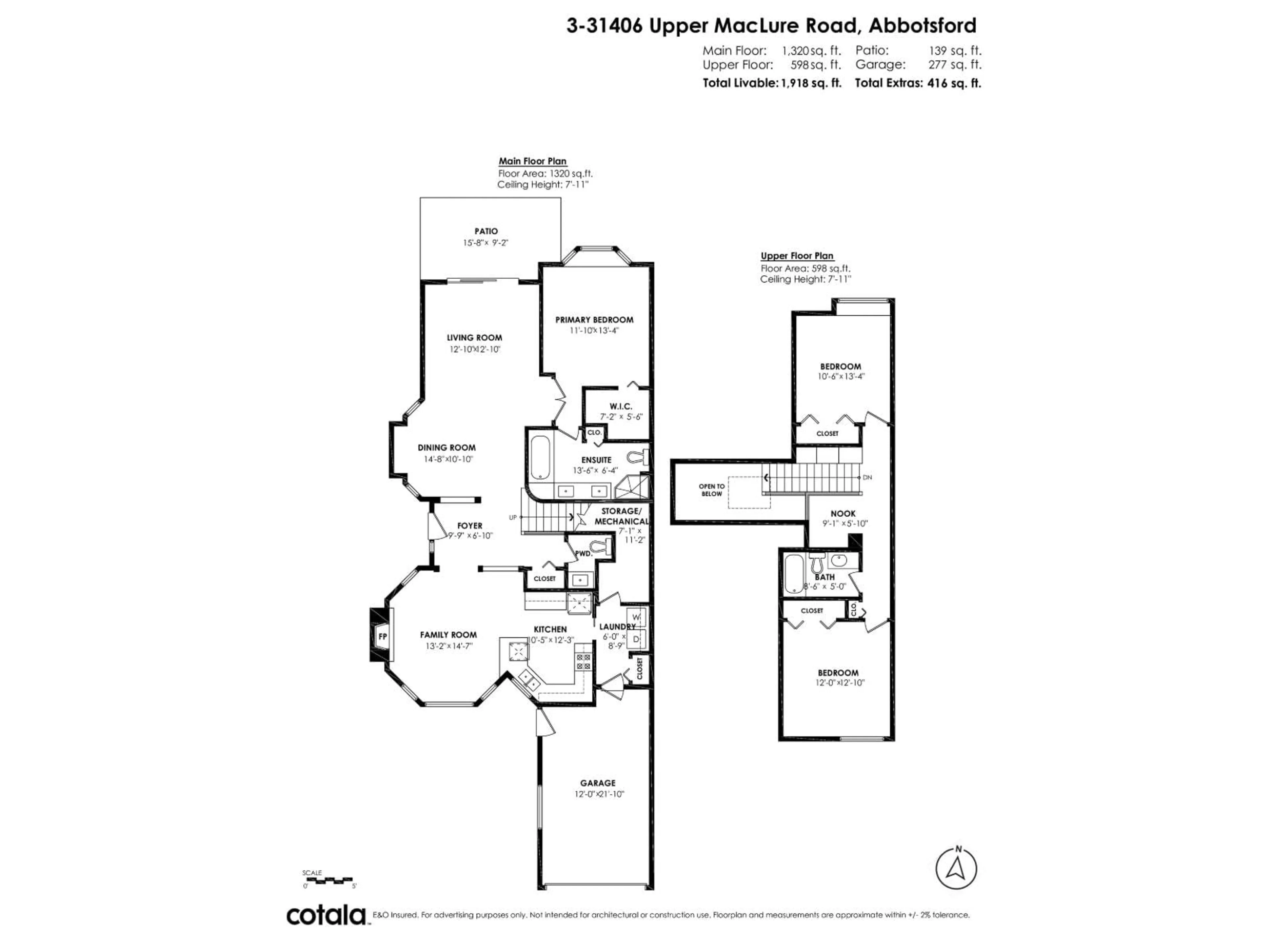 Floor plan for 3 - 31406 UPPER MACLURE ROAD, Abbotsford British Columbia V2T5L8