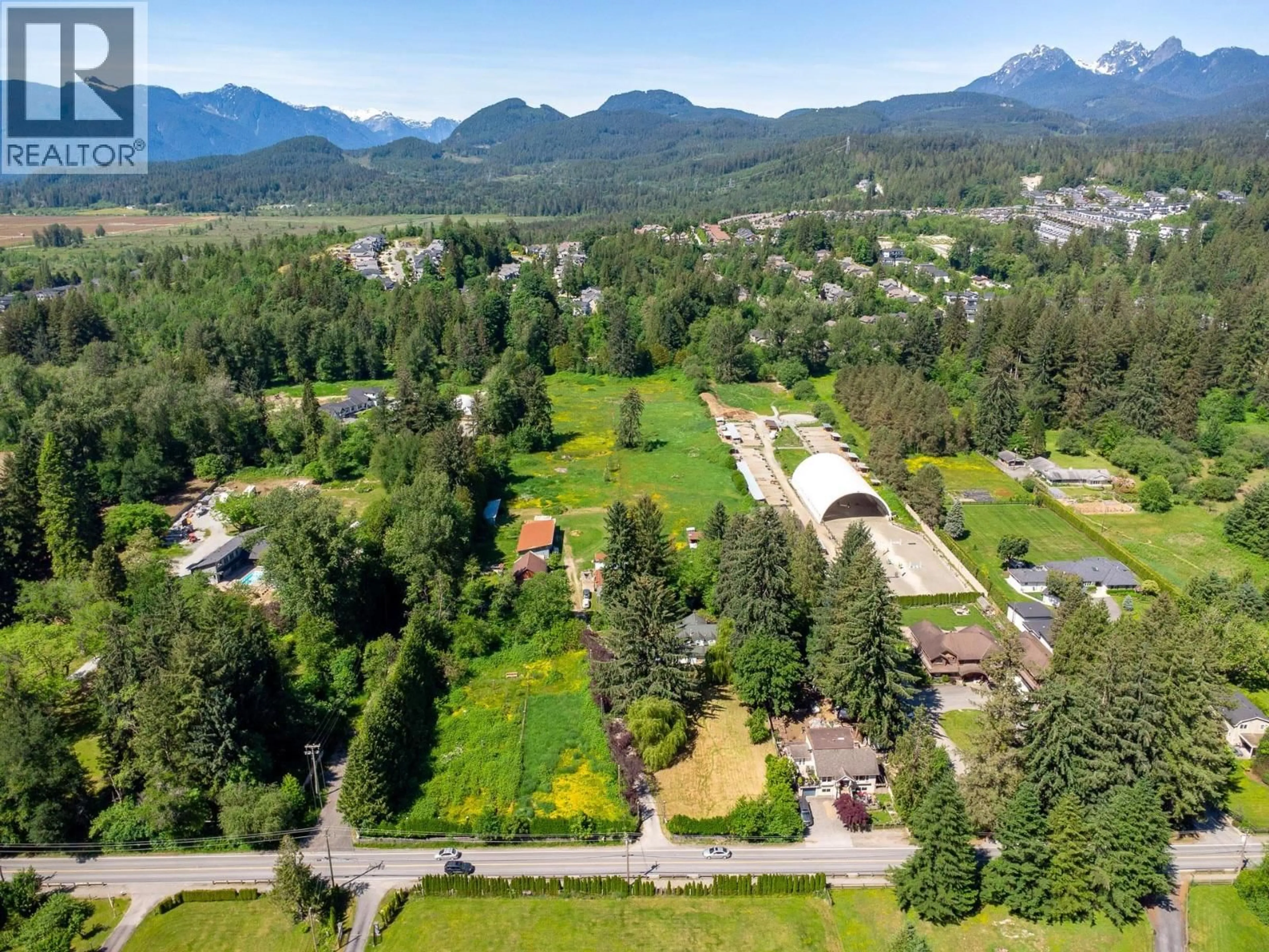 A pic from outside/outdoor area/front of a property/back of a property/a pic from drone, mountain view for 22909 132 AVENUE, Maple Ridge British Columbia V4R0A8