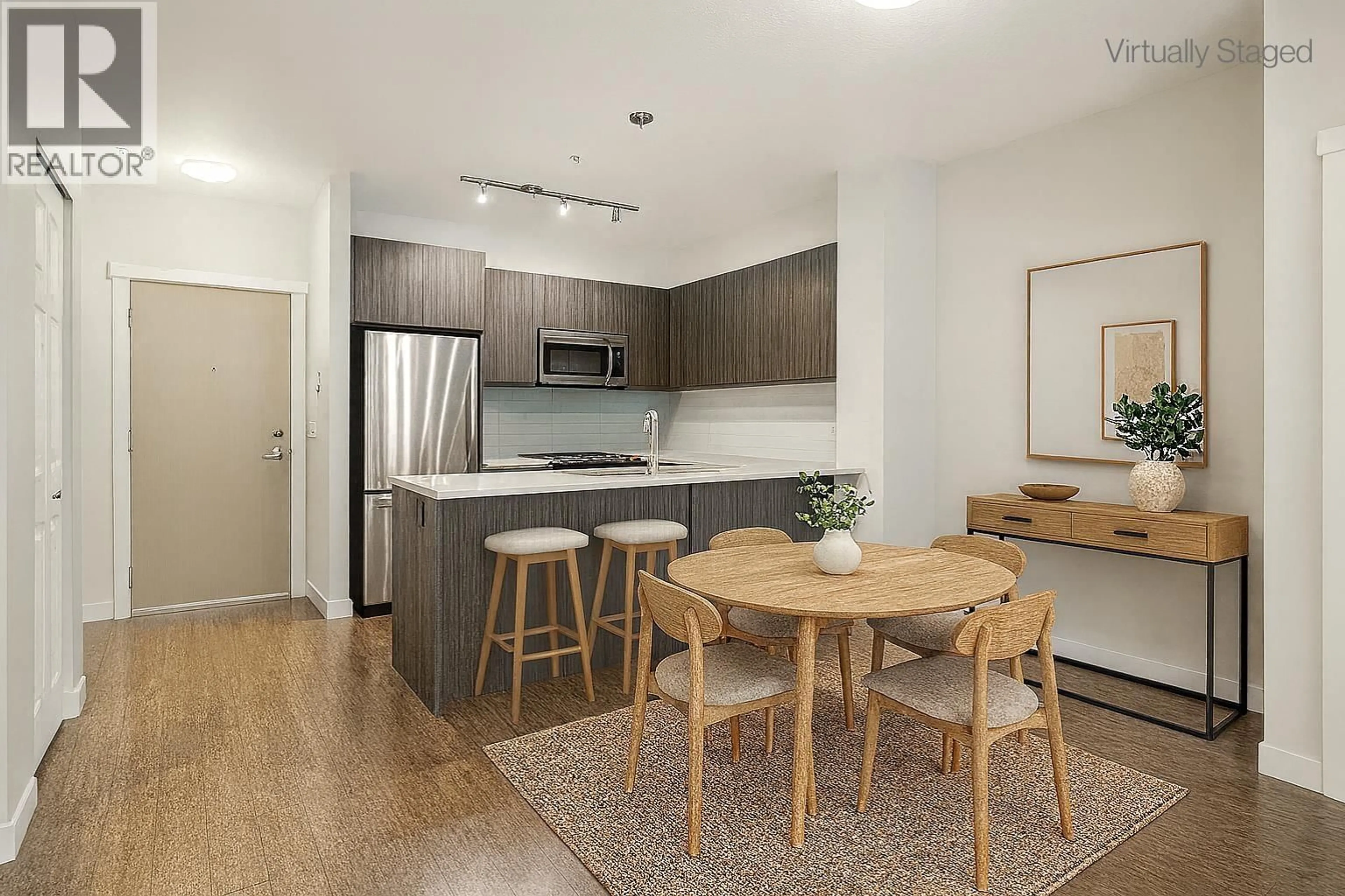 Standard kitchen, wood/laminate floor for 104 - 607 COTTONWOOD AVENUE, Coquitlam British Columbia V3J0H1