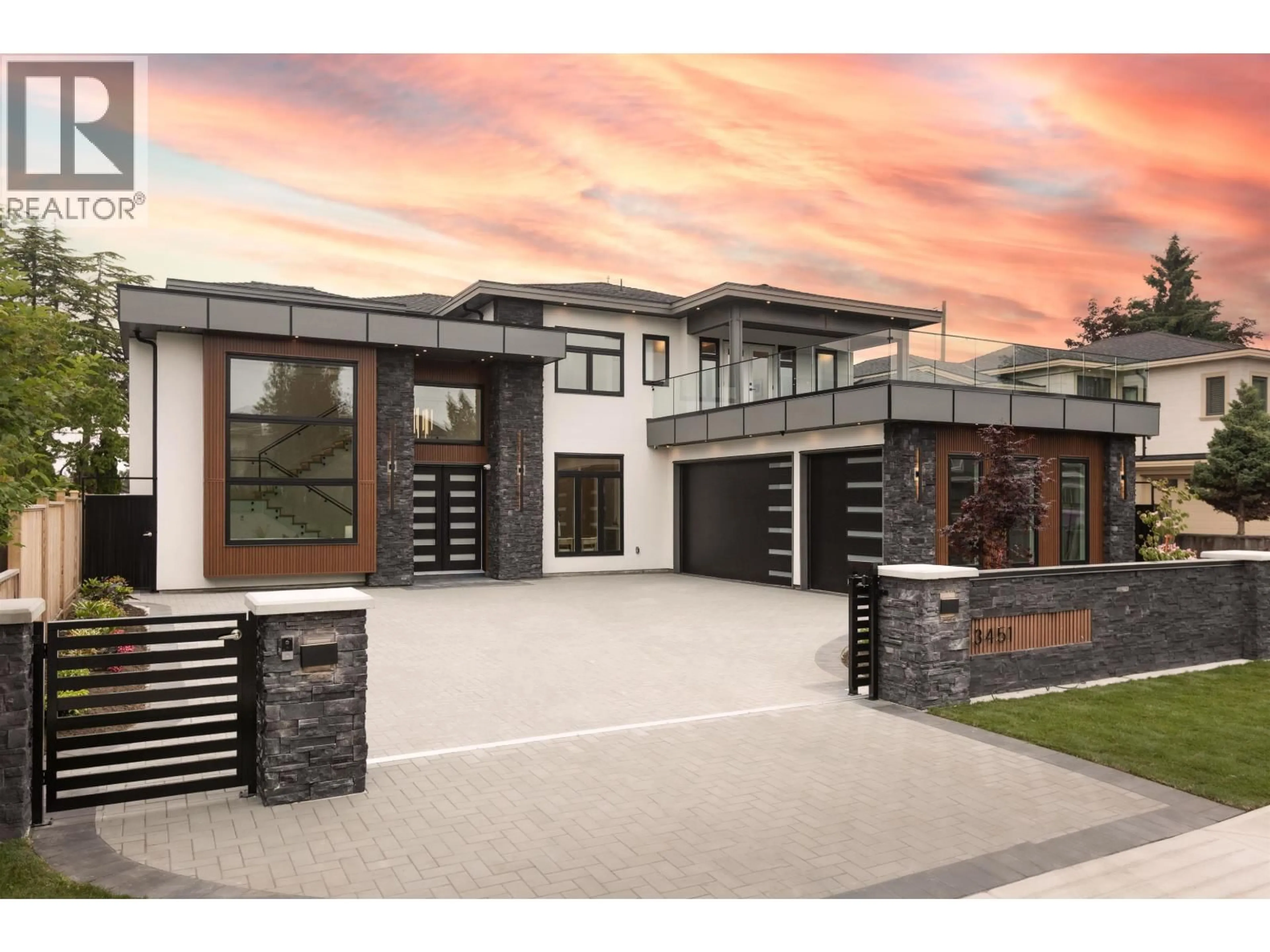 Home with brick exterior material, street for 3451 ULLSMORE AVENUE, Richmond British Columbia V7C1R9