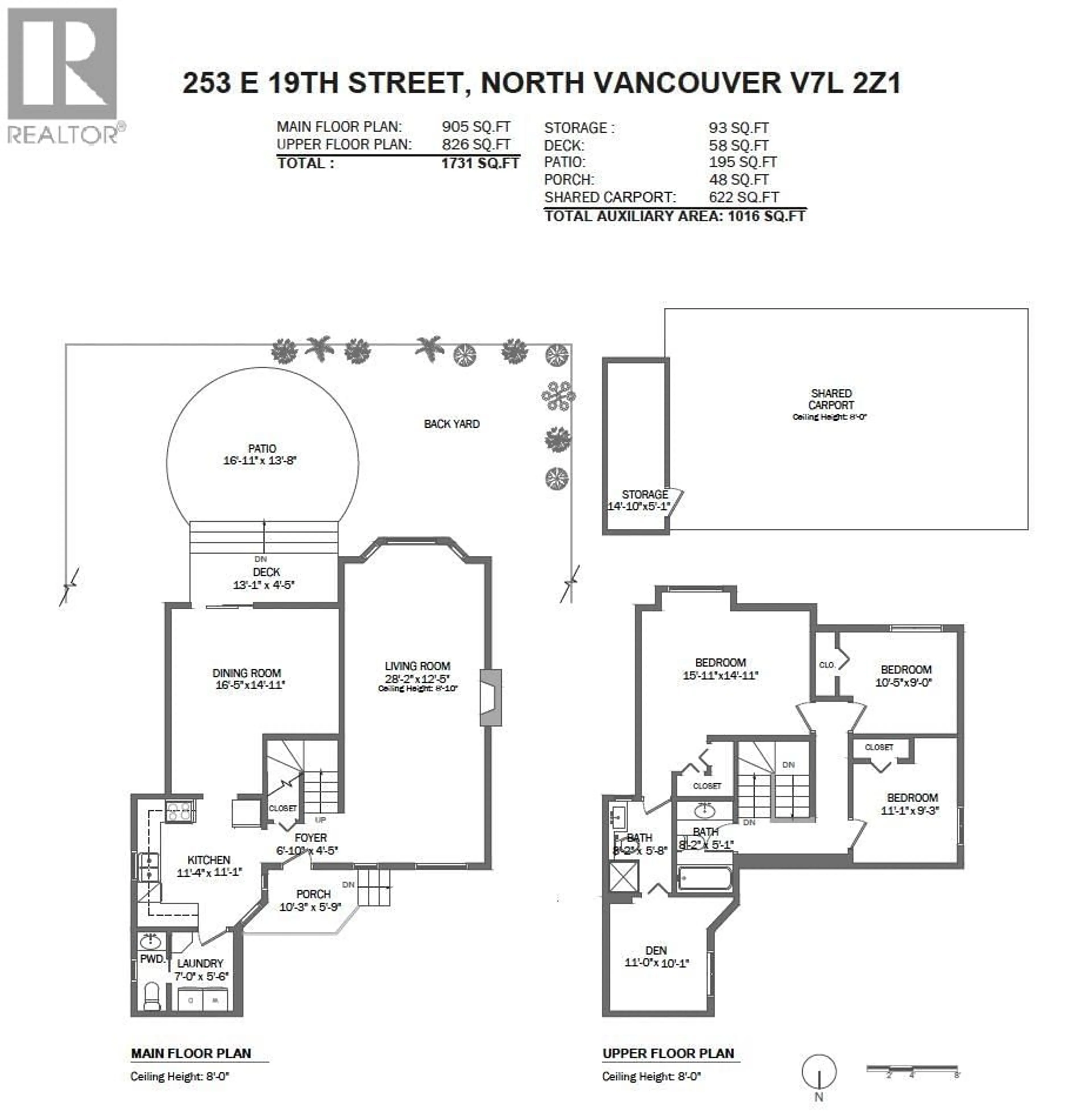 Floor plan for 253 19TH STREET, North Vancouver British Columbia V7L2Z1