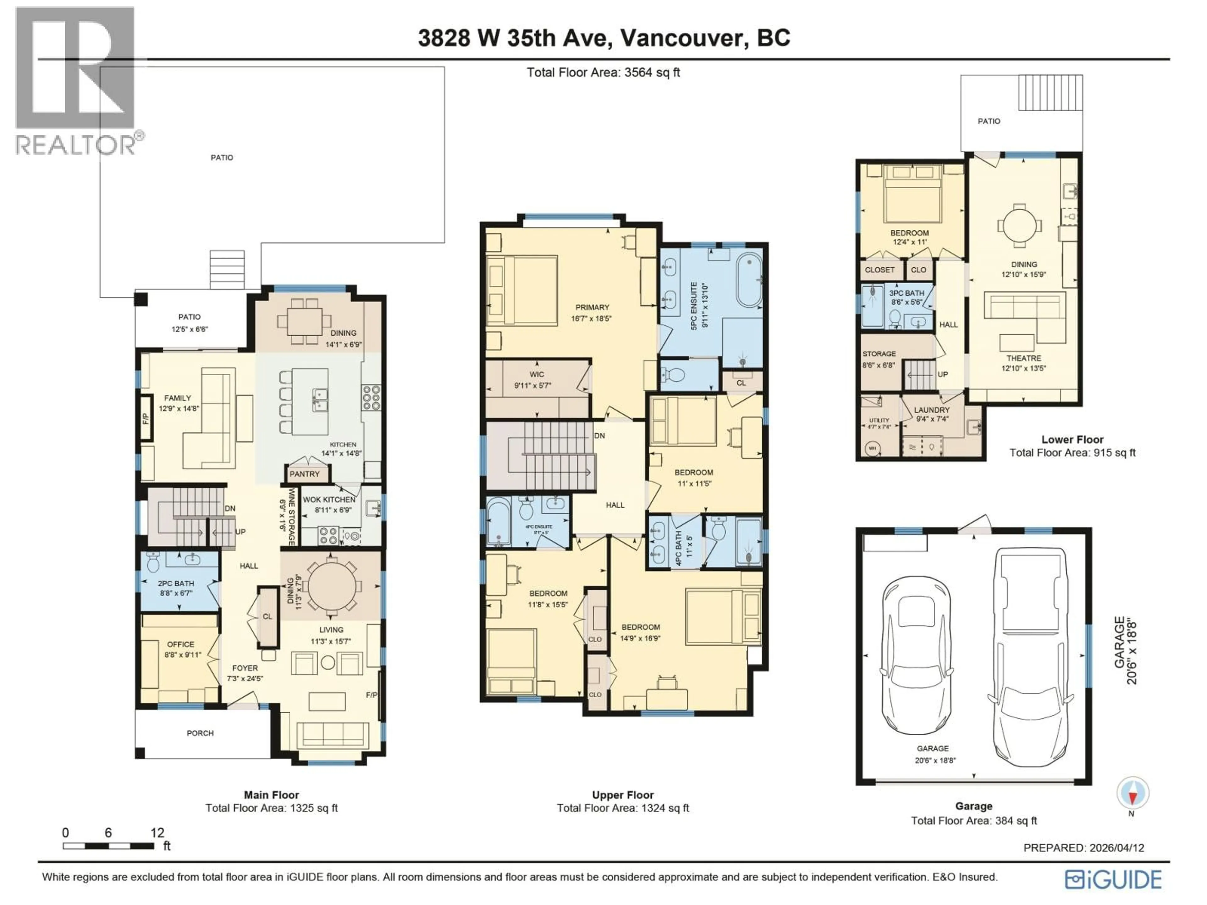 Floor plan for 3828 35TH AVENUE, Vancouver British Columbia V6N2N9
