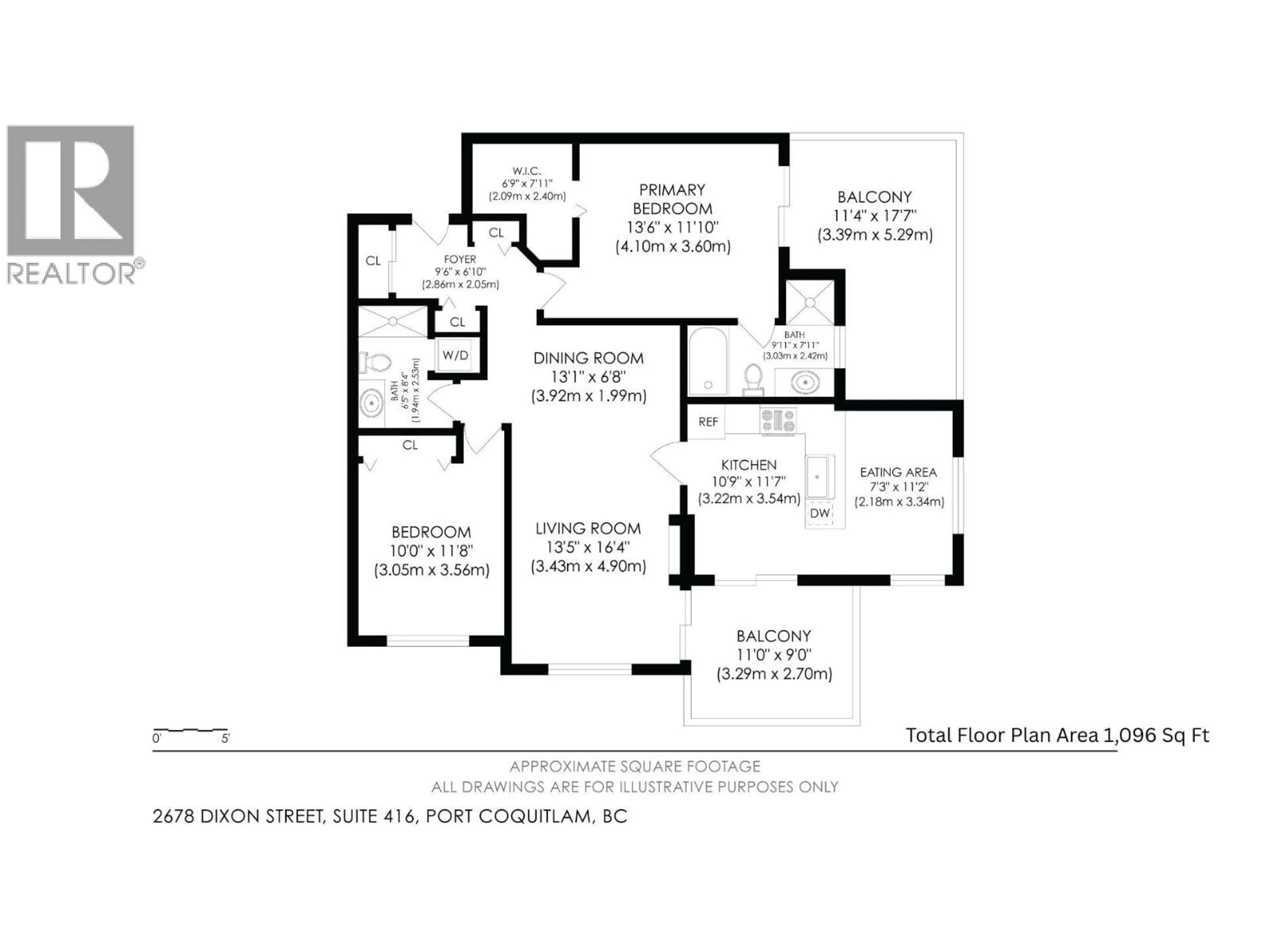 Floor plan for 416 - 2678 DIXON STREET, Port Coquitlam British Columbia V3C6L7
