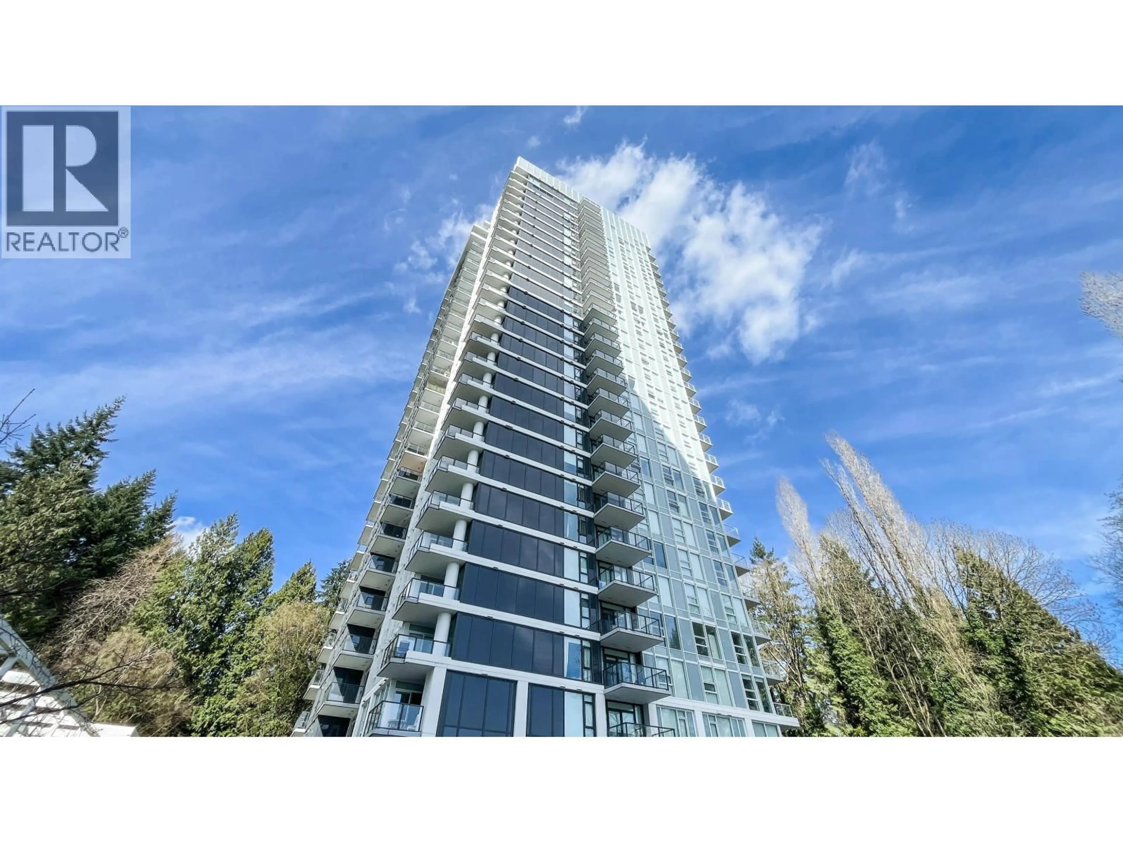 A pic from outside/outdoor area/front of a property/back of a property/a pic from drone, building for 703 - 595 AUSTIN AVENUE, Coquitlam British Columbia V3K0G7