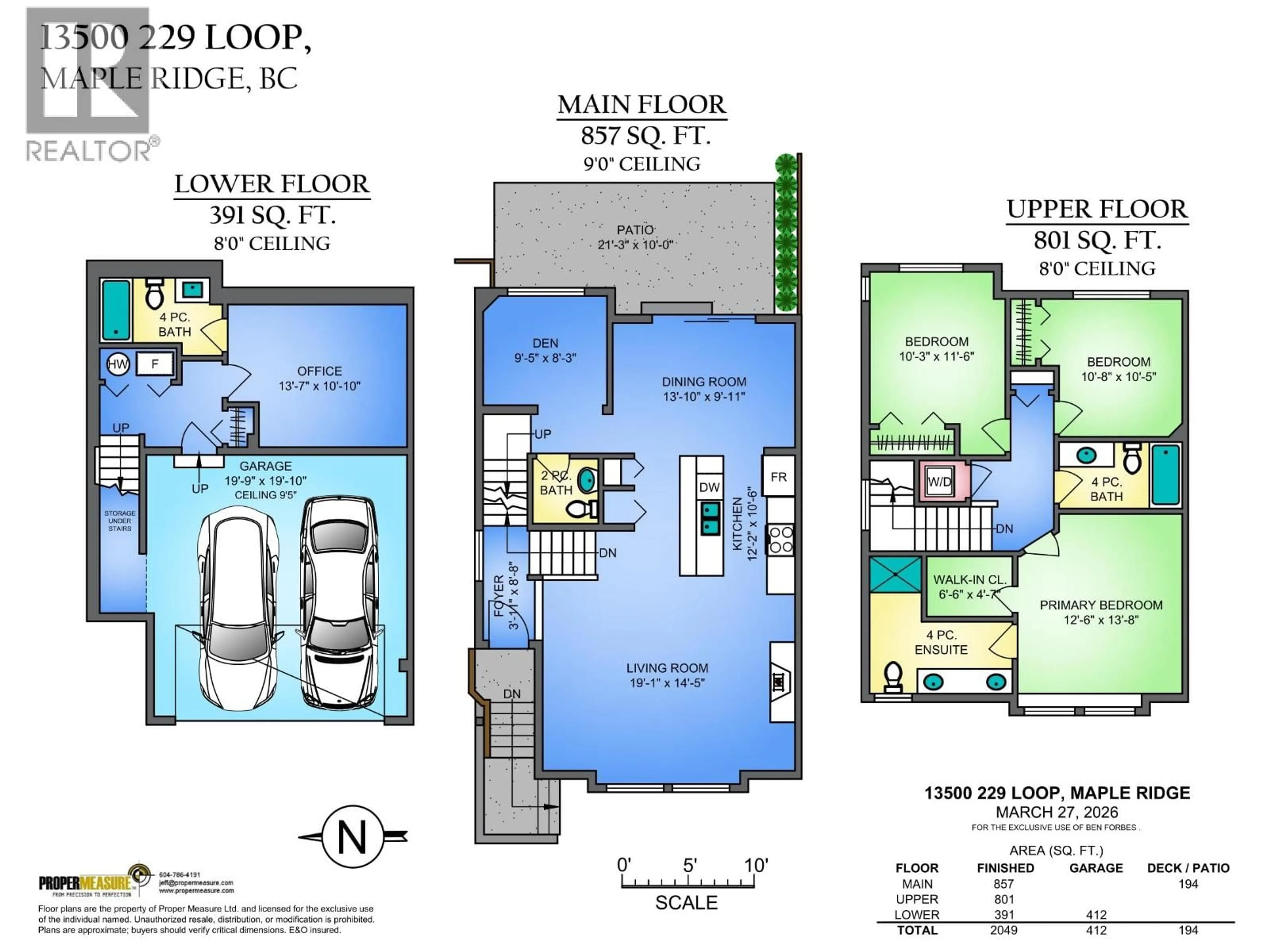 Floor plan for 13500 229 LOOP, Maple Ridge British Columbia V4R0E5