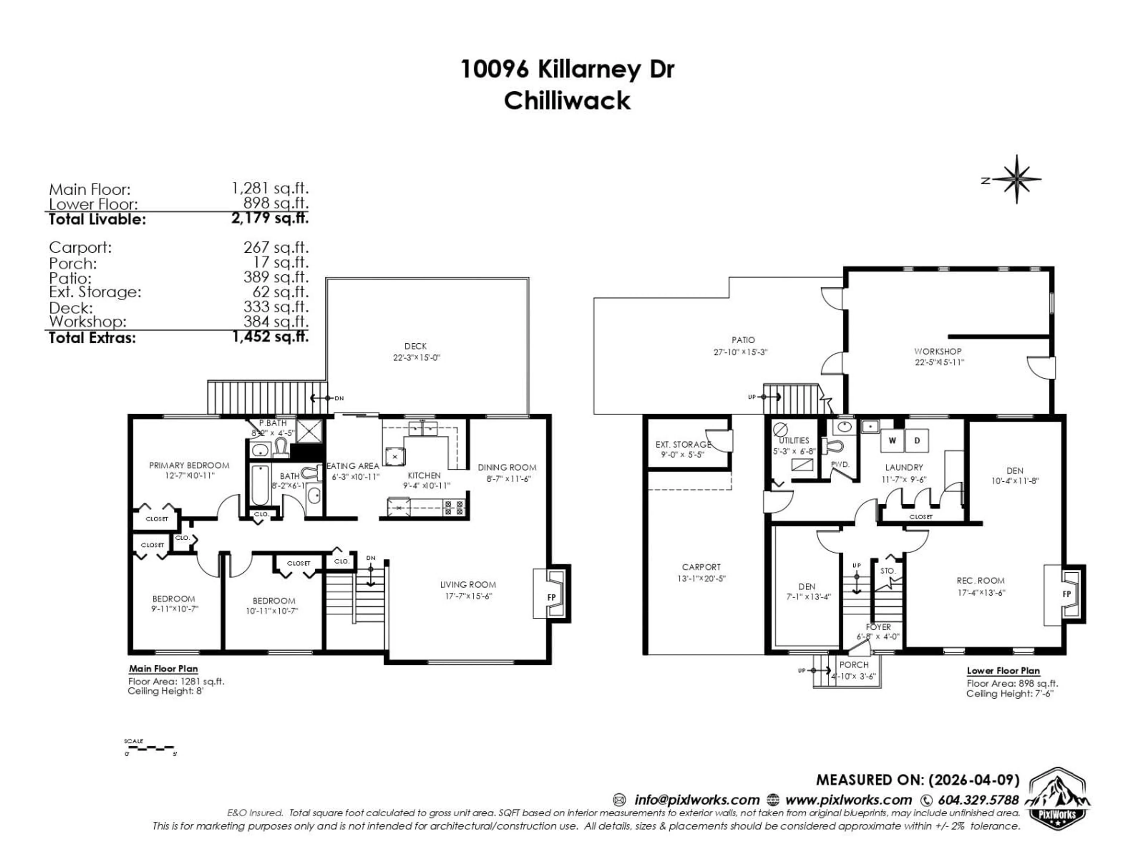 Floor plan for 10096 KILLARNEY DRIVE, Chilliwack British Columbia V2P5P8