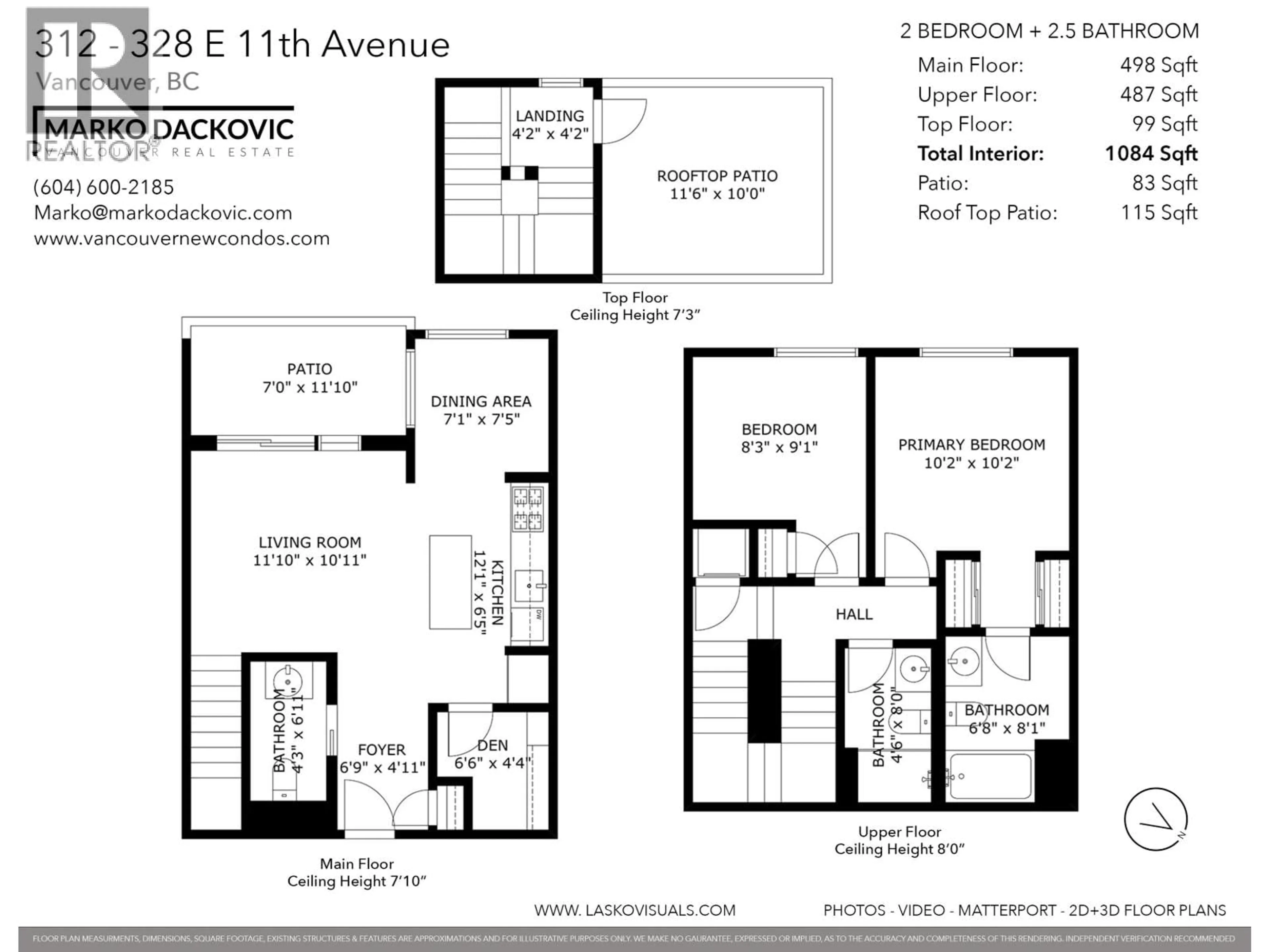 Floor plan for 312 - 328 11TH AVENUE, Vancouver British Columbia V5T4W1