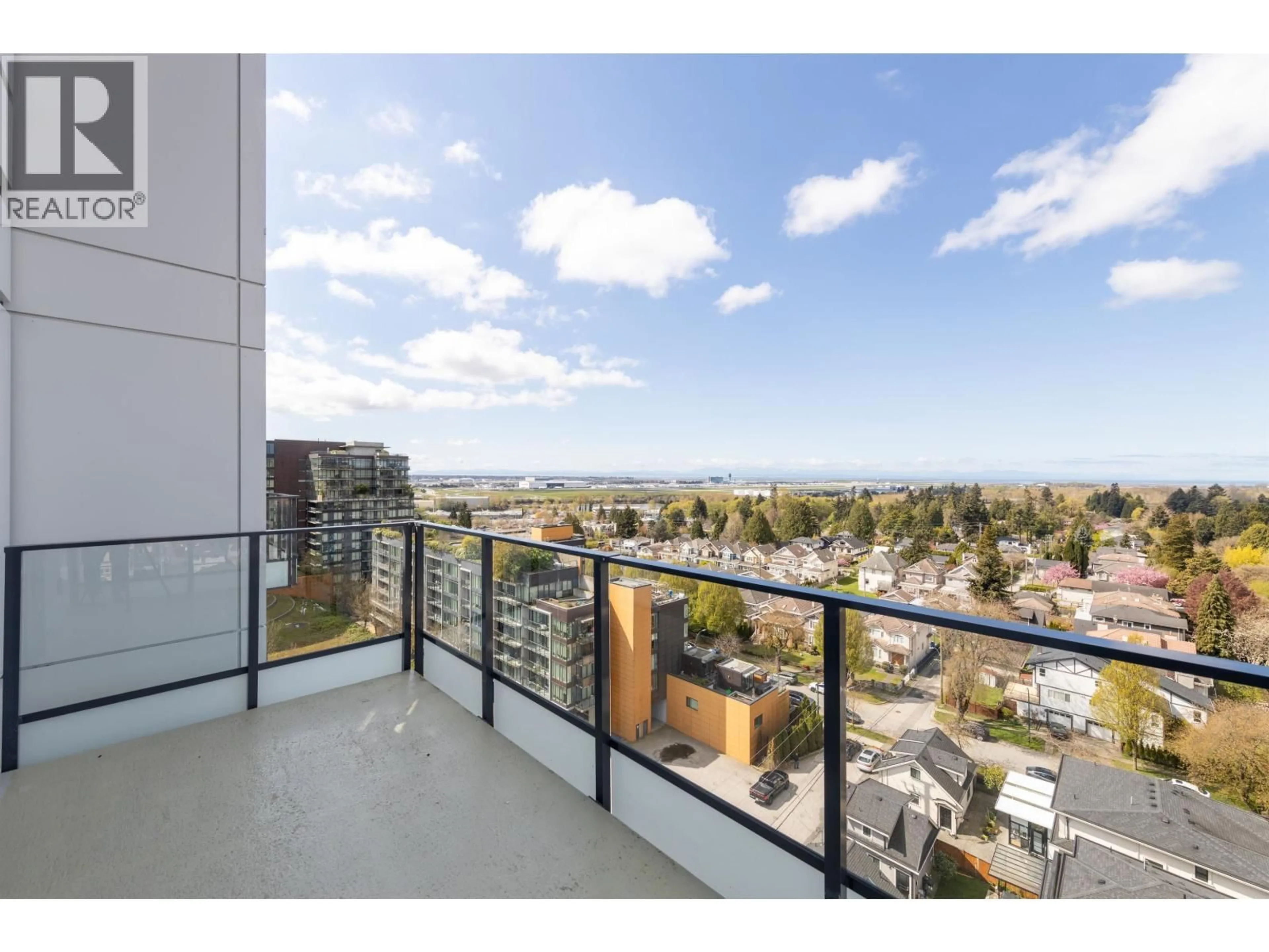 Balcony in the apartment, city buildings view from balcony for 1008 - 8415 GRANVILLE STREET, Vancouver British Columbia V6P0M2
