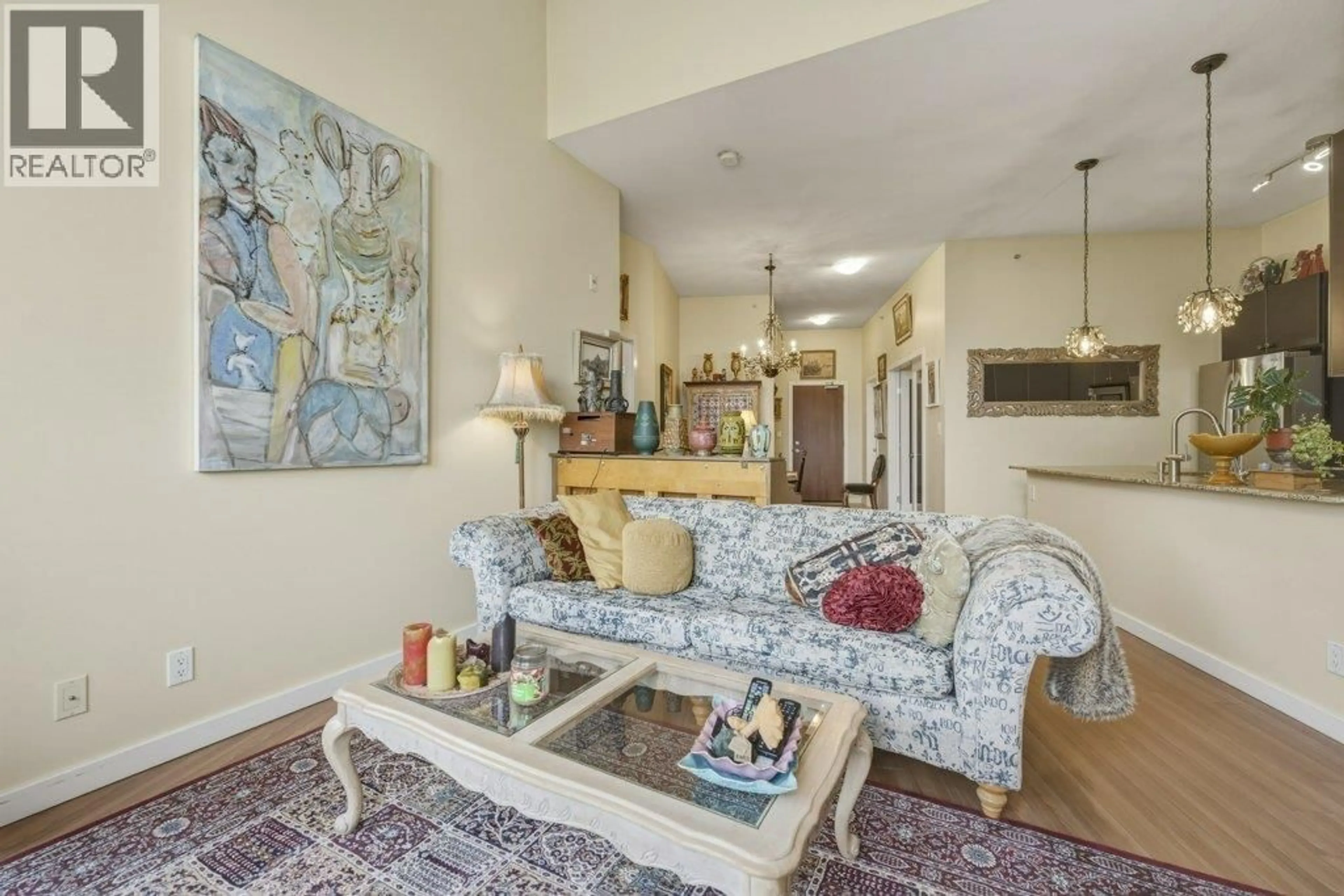 Living room with furniture, unknown for 409 - 225 FRANCIS WAY, New Westminster British Columbia V3L0G1