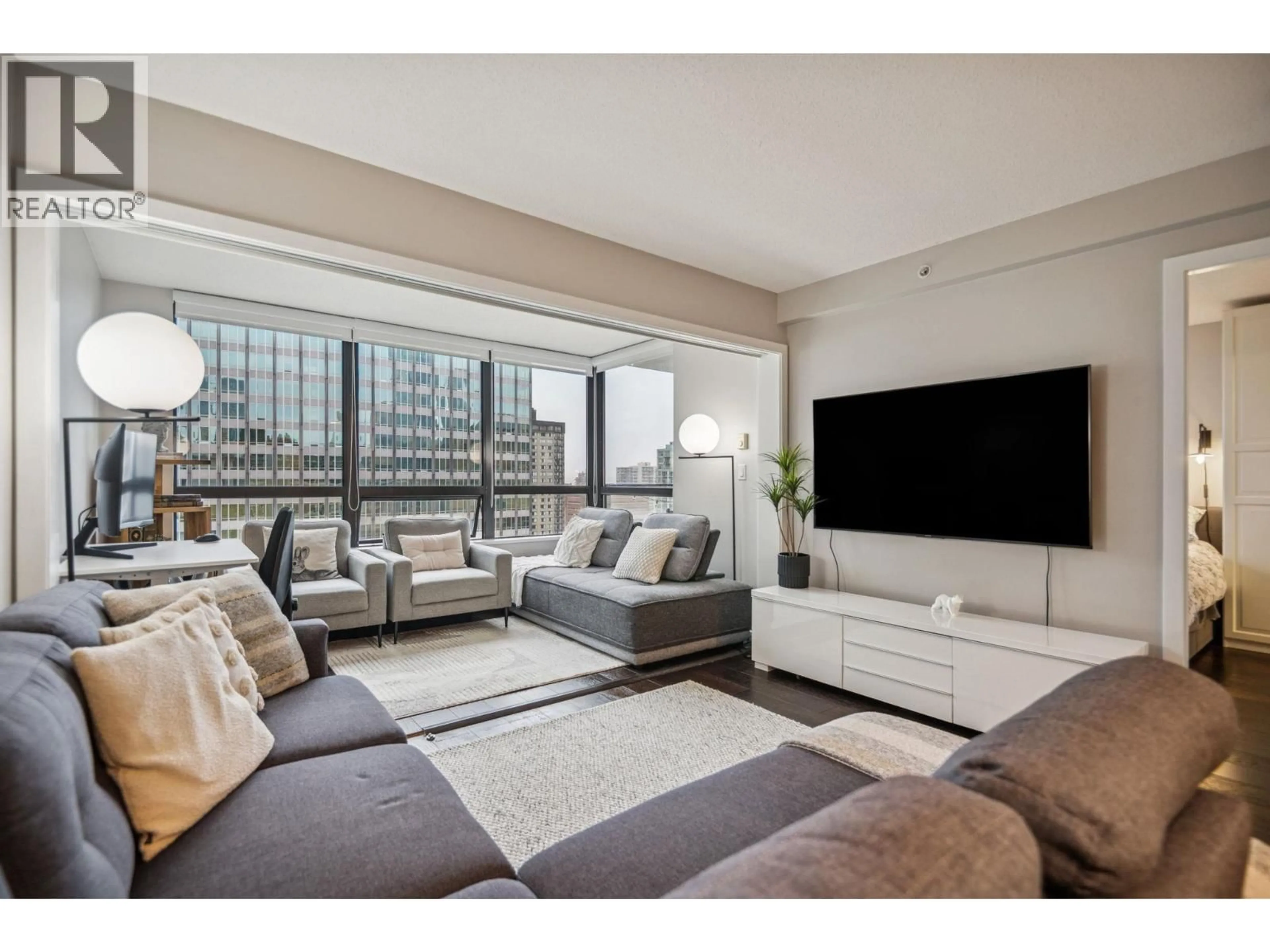 Living room with furniture, unknown for 2205 - 938 SMITHE STREET, Vancouver British Columbia V6Z0A4