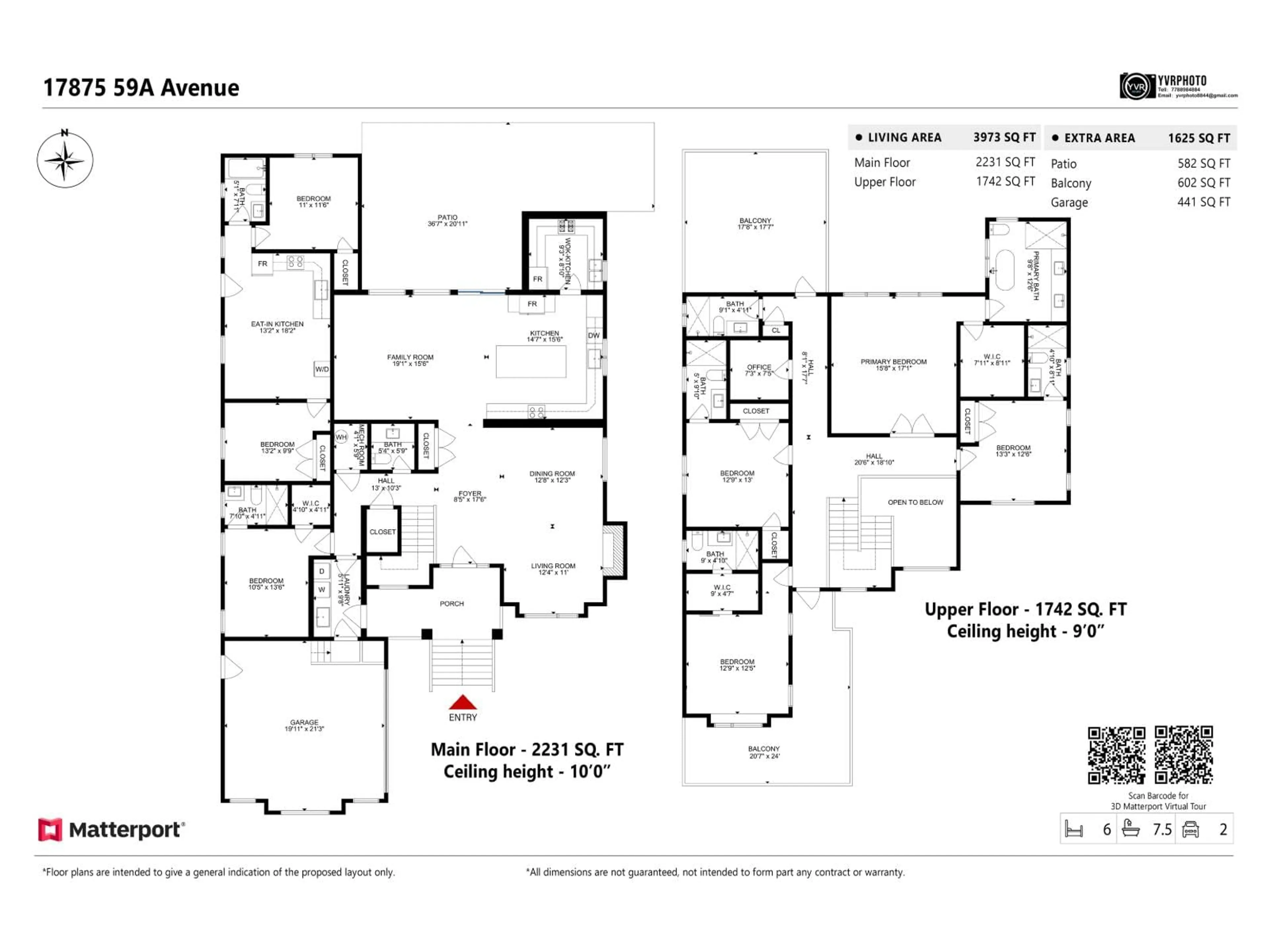 Floor plan for 17875 59A AVENUE, Surrey British Columbia V3S1R2
