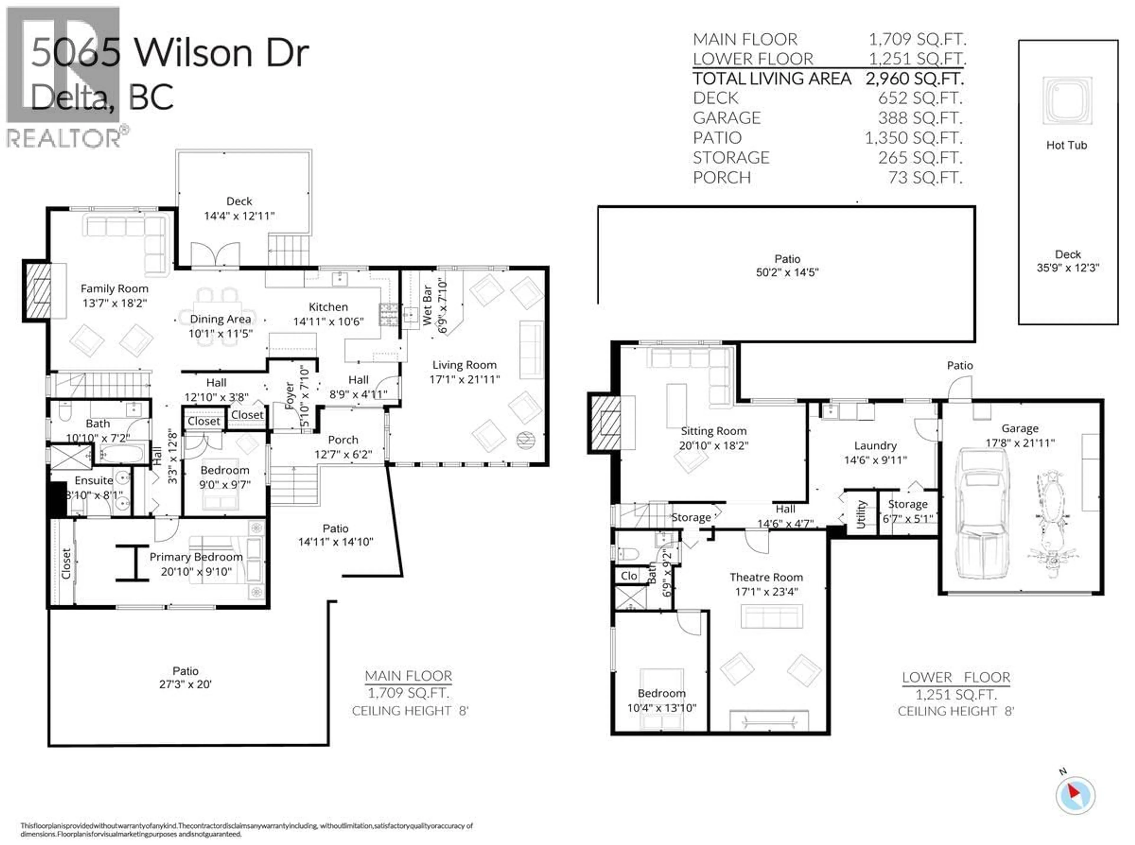 Floor plan for 5065 WILSON DRIVE, Tsawwassen British Columbia V4M1P3