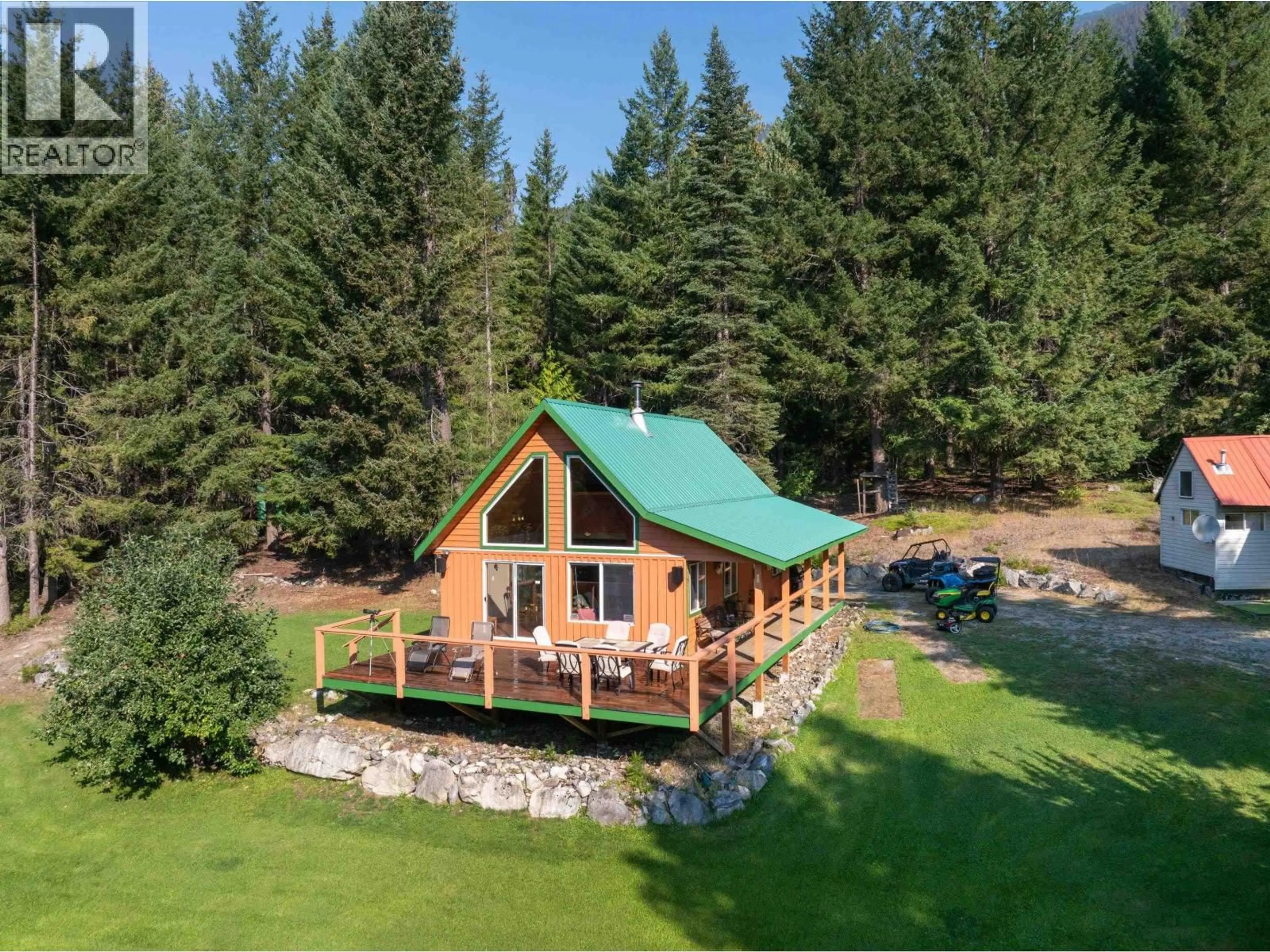 A pic from outside/outdoor area/front of a property/back of a property/a pic from drone, forest/trees view for 2873 BLACKWATER ROAD, D'Arcy British Columbia V0N1L0