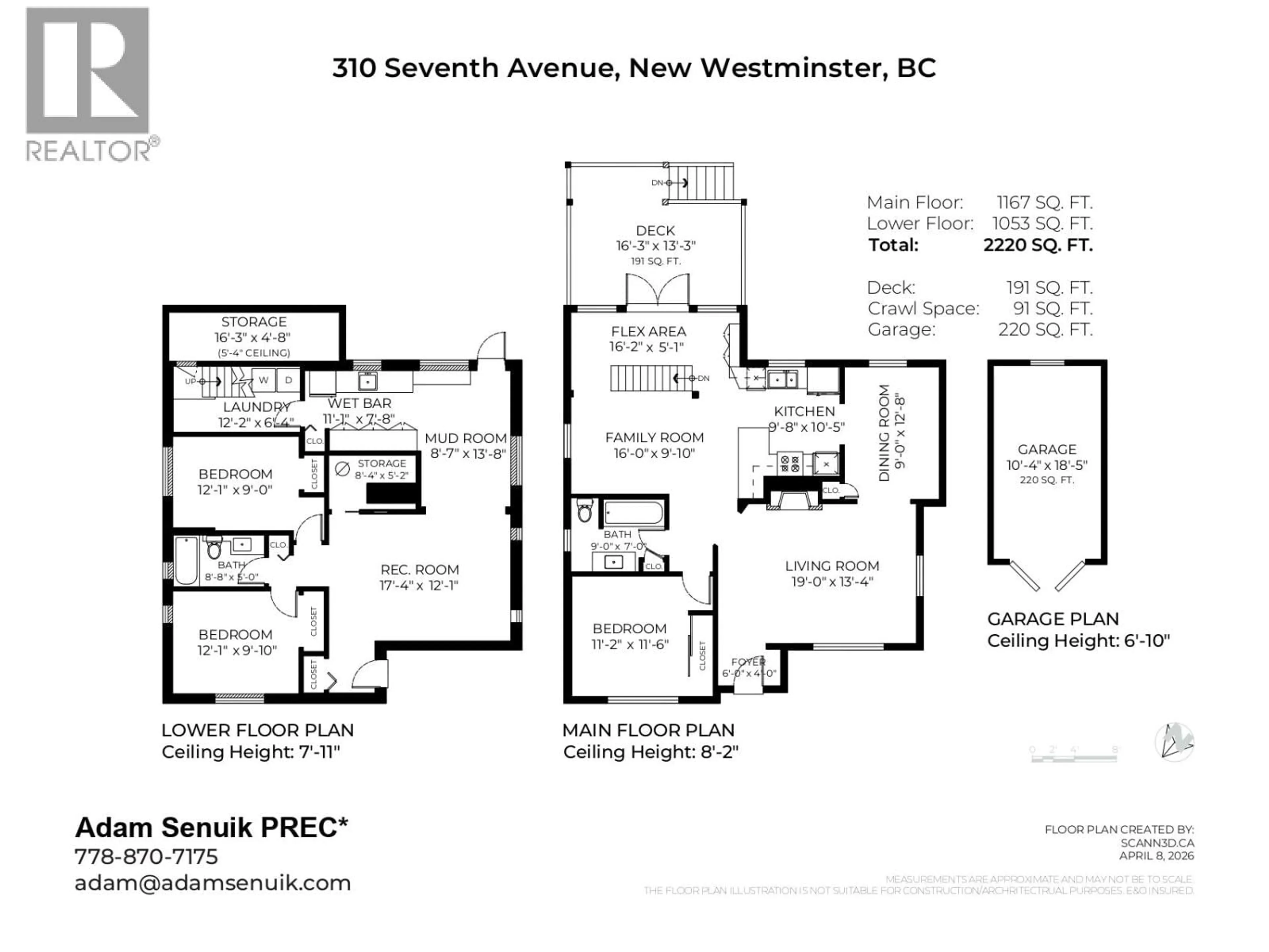 Floor plan for 310 SEVENTH AVENUE, New Westminster British Columbia V3L1W5