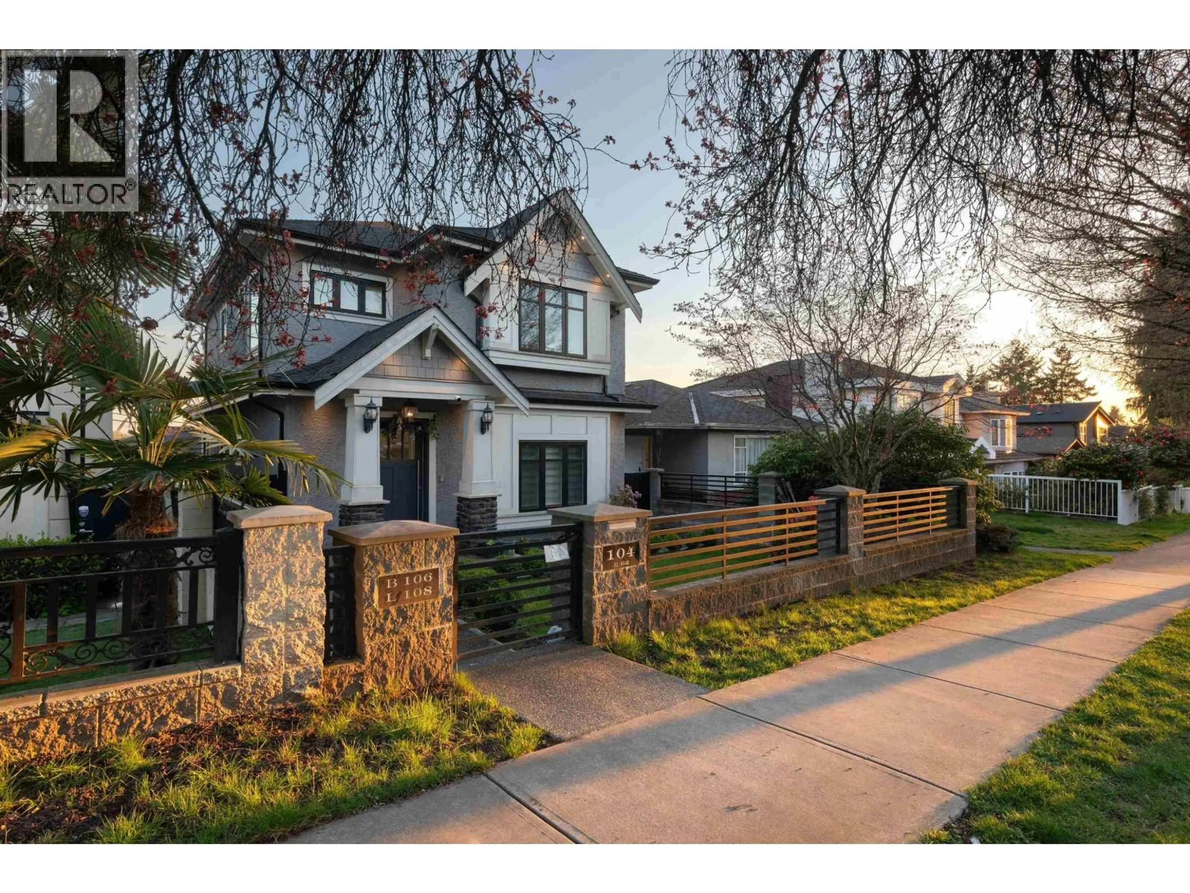 Home with brick exterior material, street for 104 62 AVENUE, Vancouver British Columbia V5X2E6