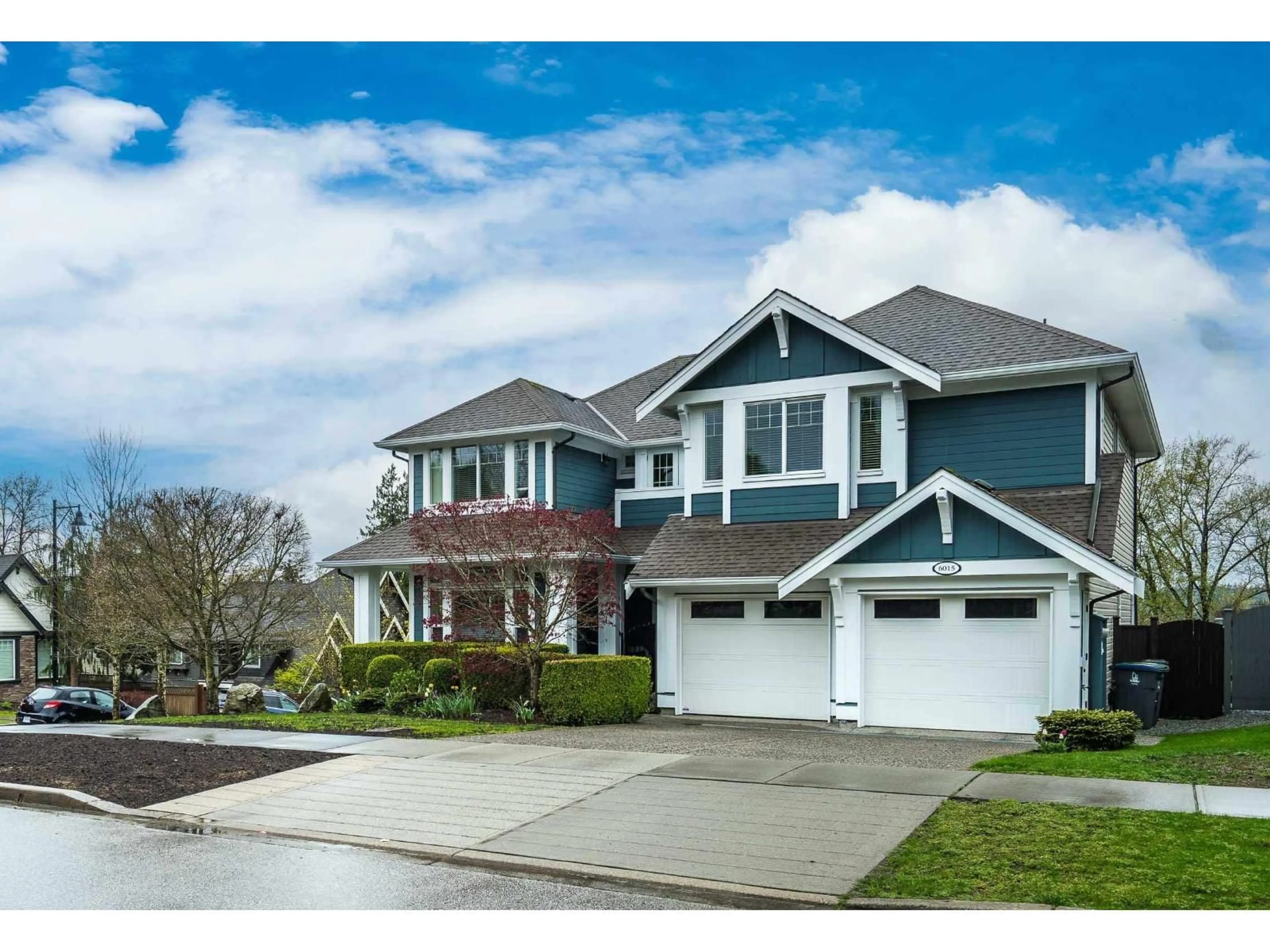 Home with vinyl exterior material, street for 6015 163 STREET, Surrey British Columbia V3S1S5