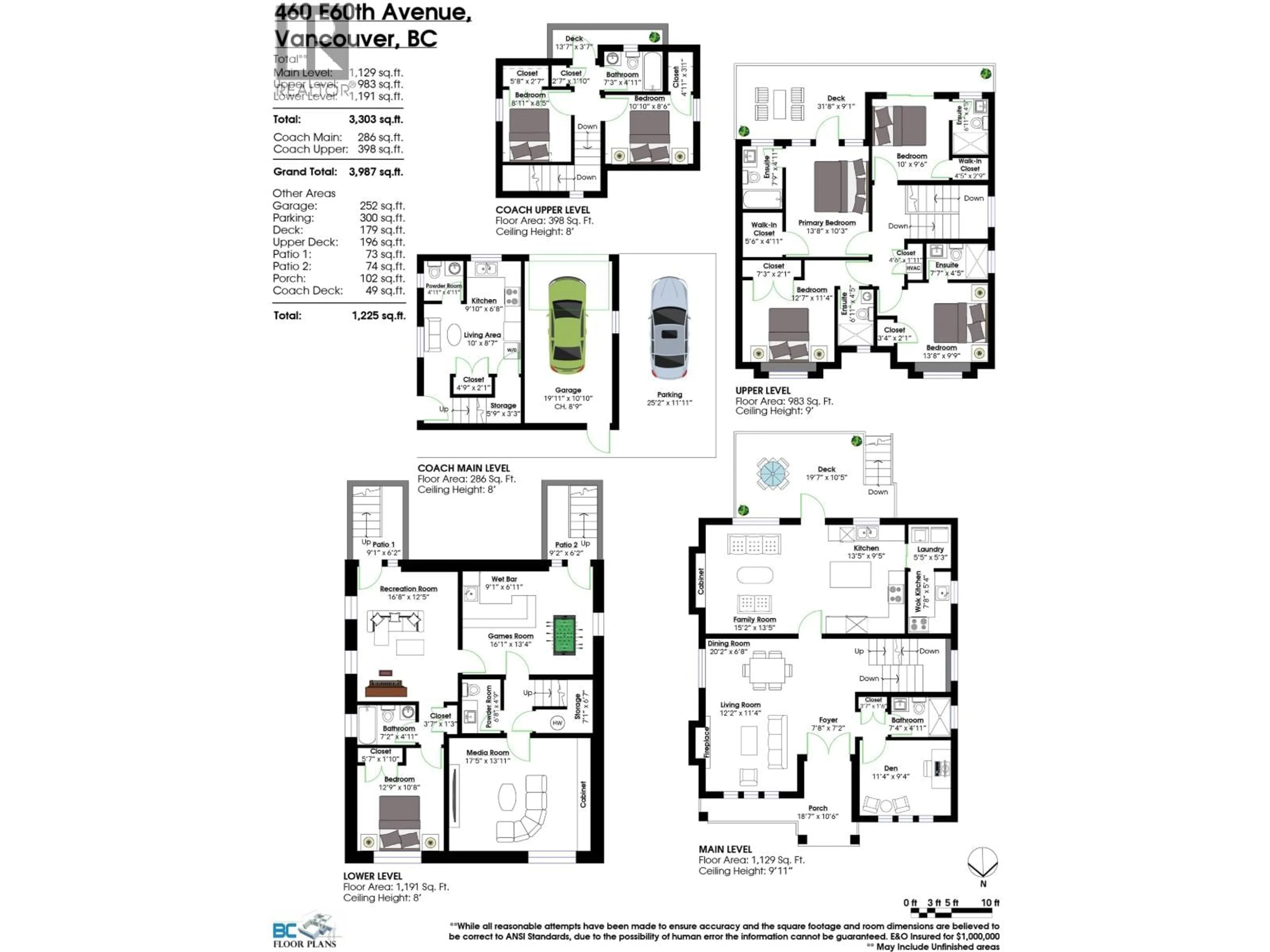 Floor plan for 460 60TH AVENUE, Vancouver British Columbia V5X1Z9