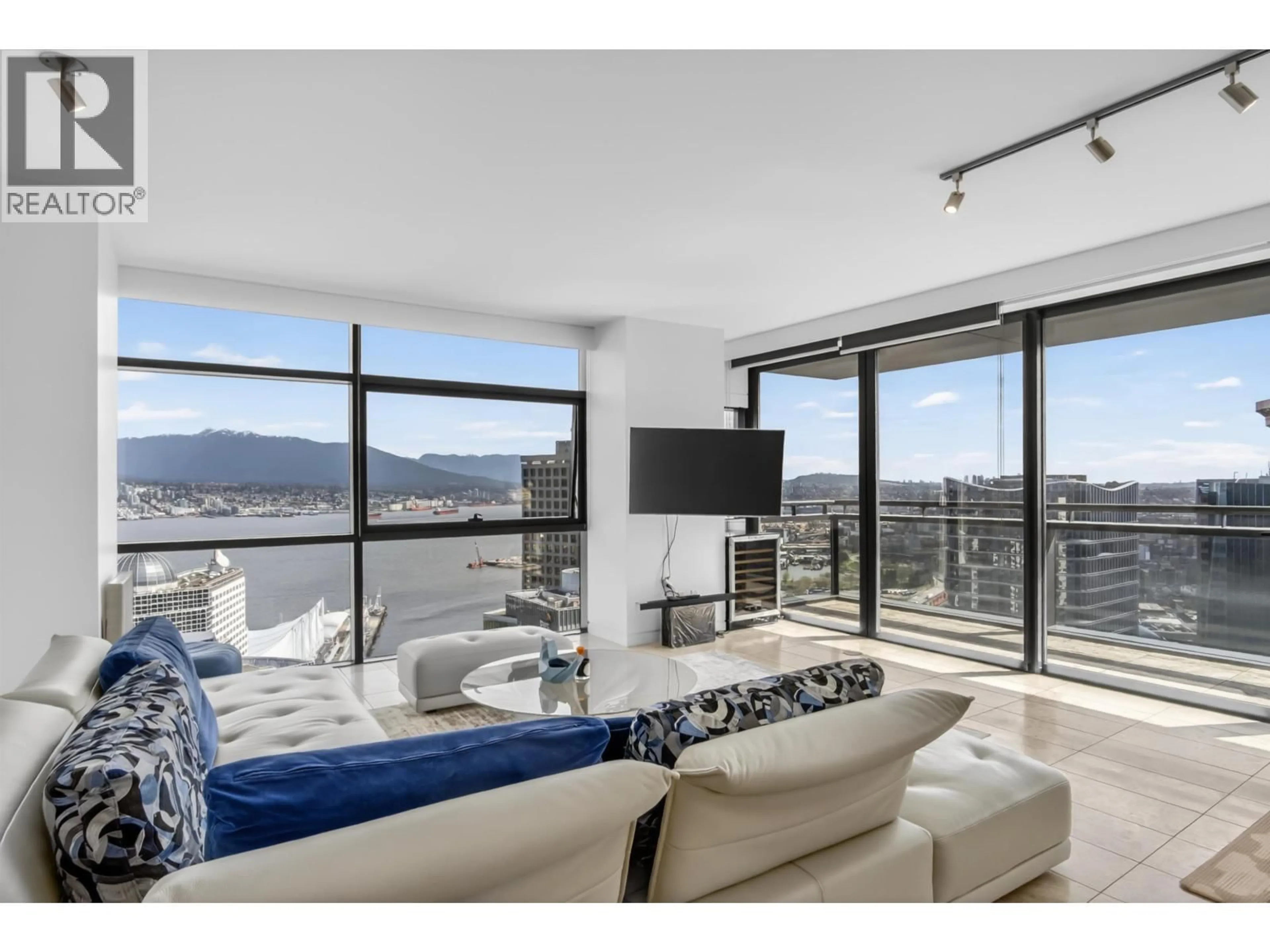 Living room with furniture, unknown for 3502 - 838 HASTINGS STREET, Vancouver British Columbia V6C0A9