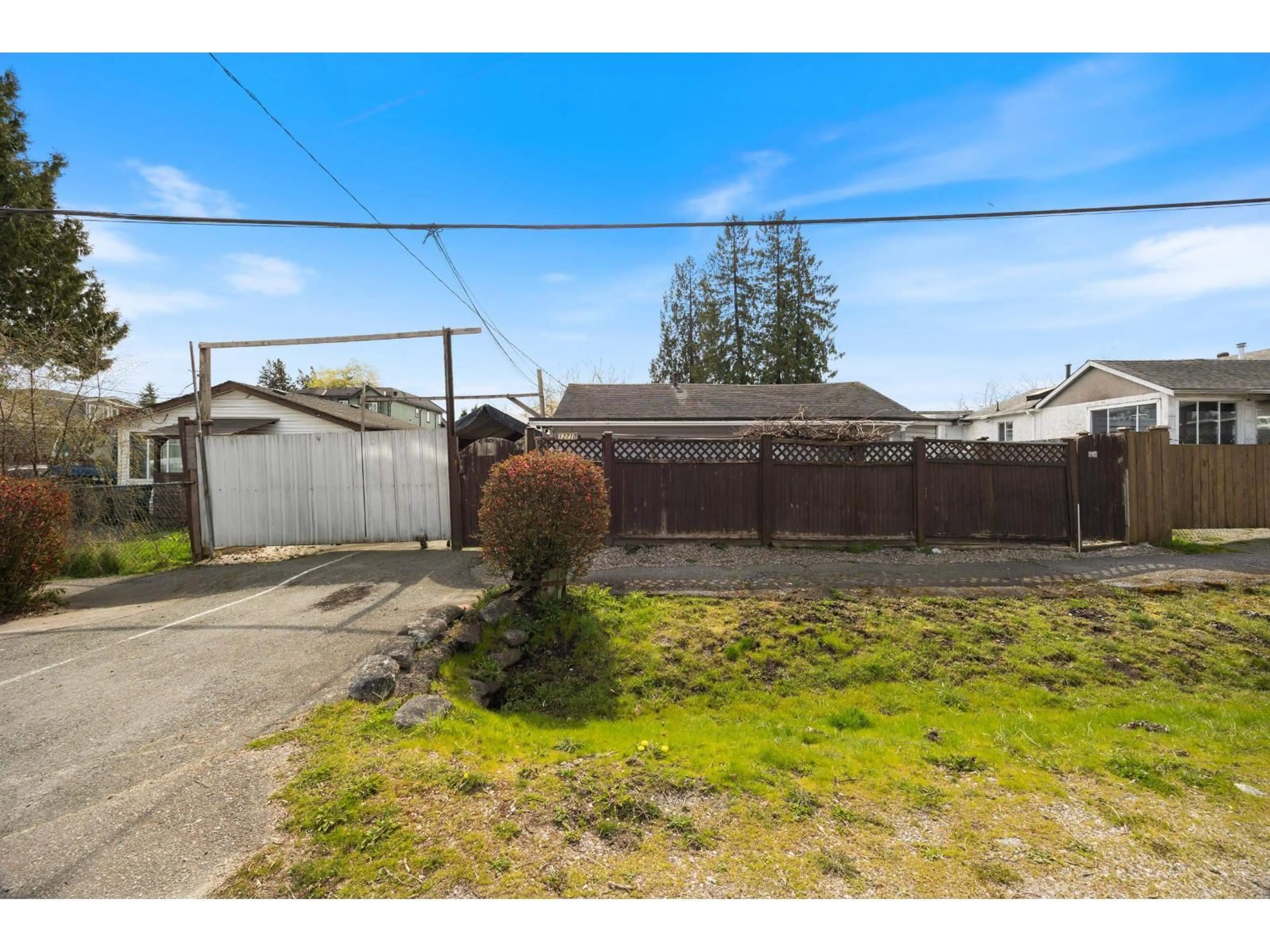 A pic from outside/outdoor area/front of a property/back of a property/a pic from drone, street for 12710 113B AVENUE, Surrey British Columbia V3V3N1