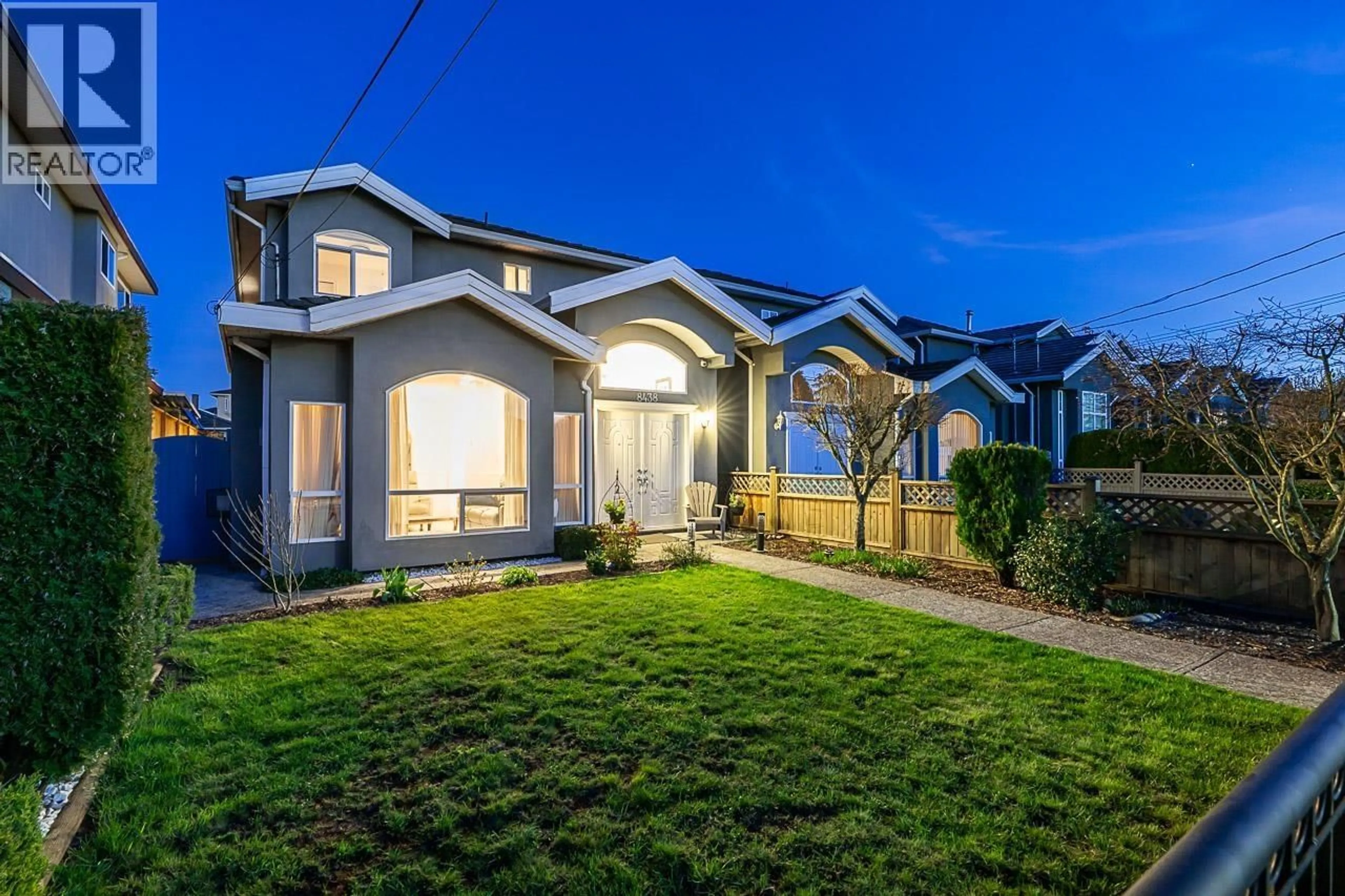 Home with vinyl exterior material, street for 8438 14TH AVENUE, Burnaby British Columbia V3N2C4