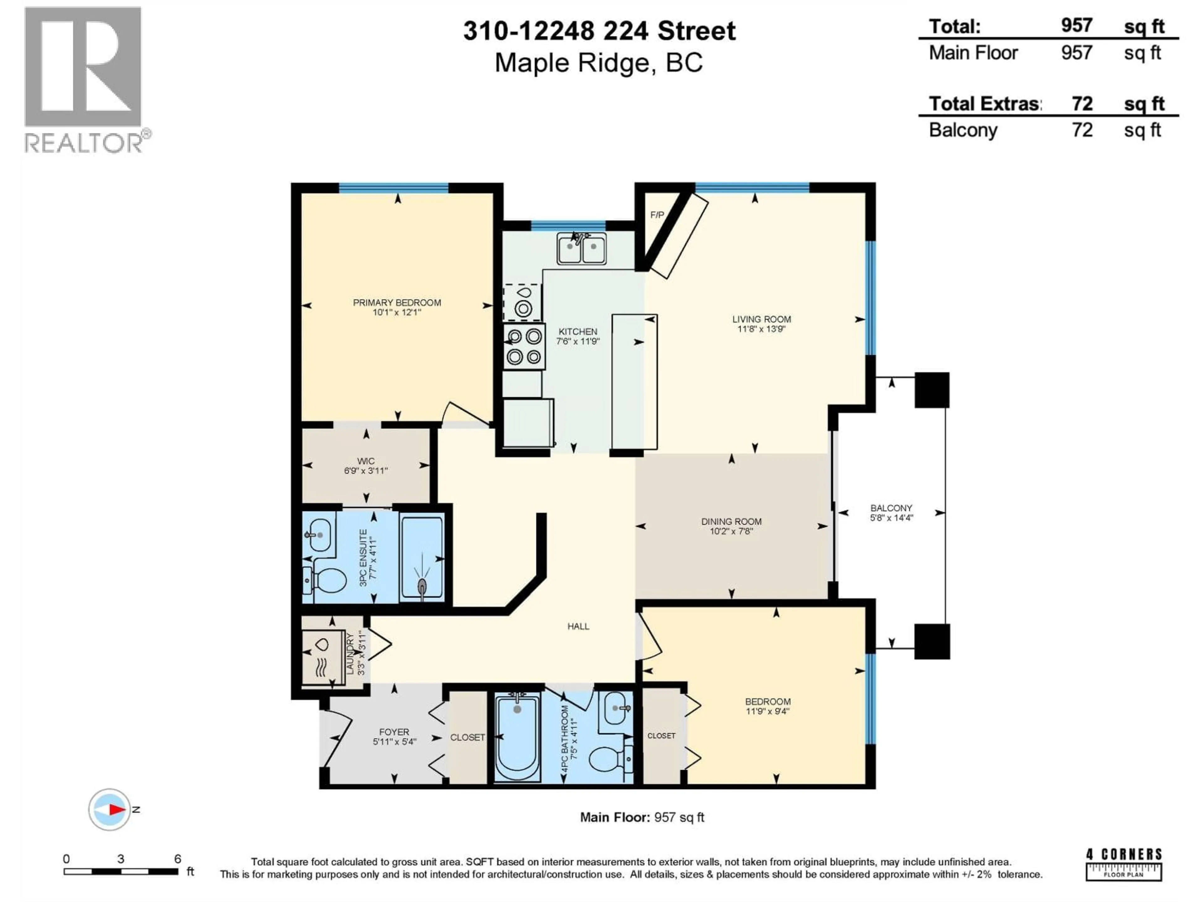 Floor plan for 310 - 12248 224 STREET, Maple Ridge British Columbia V2X8W6