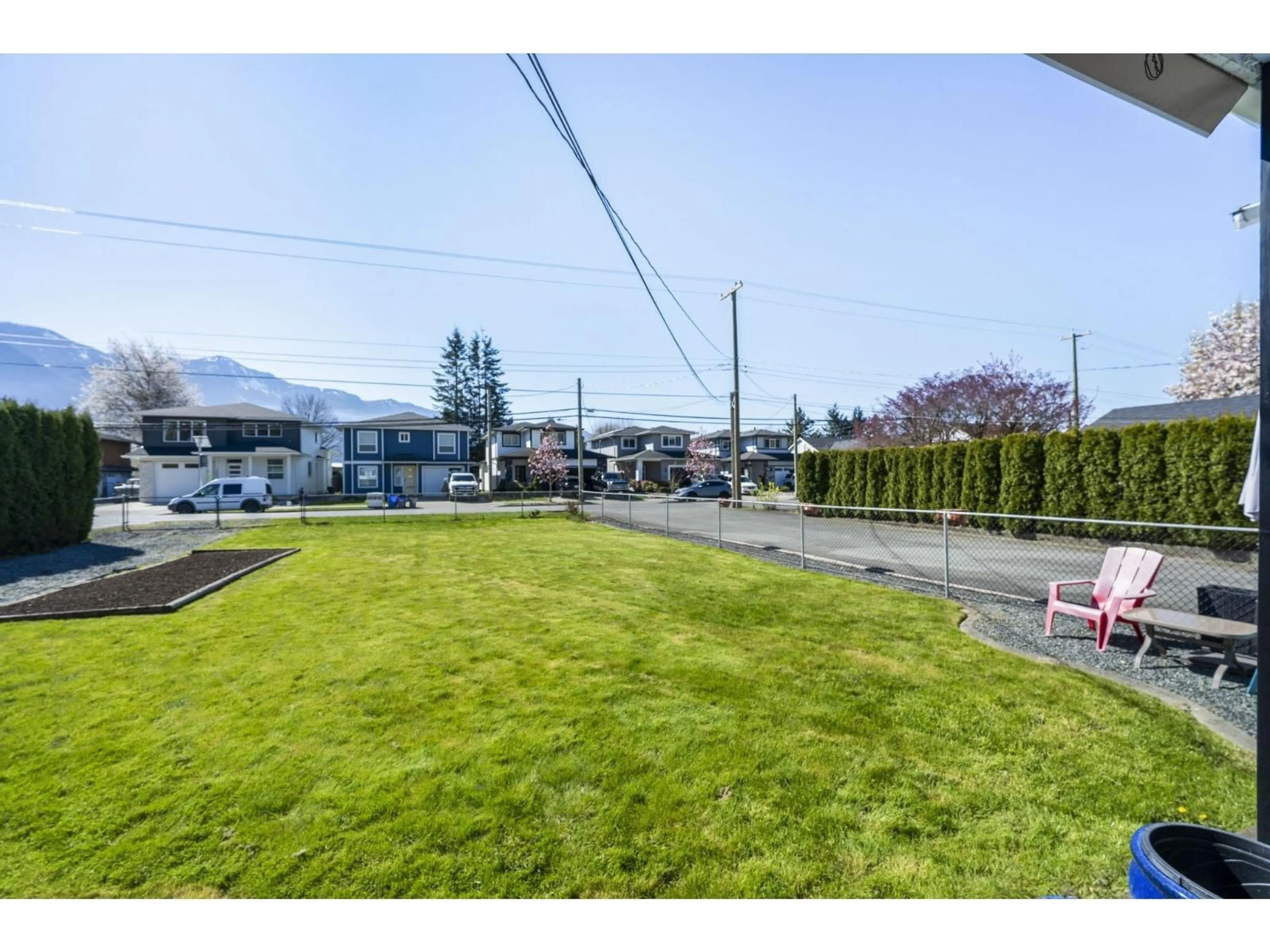 A pic from outside/outdoor area/front of a property/back of a property/a pic from drone, mountain view for 7489 MORROW ROAD, Agassiz British Columbia V0M1A2