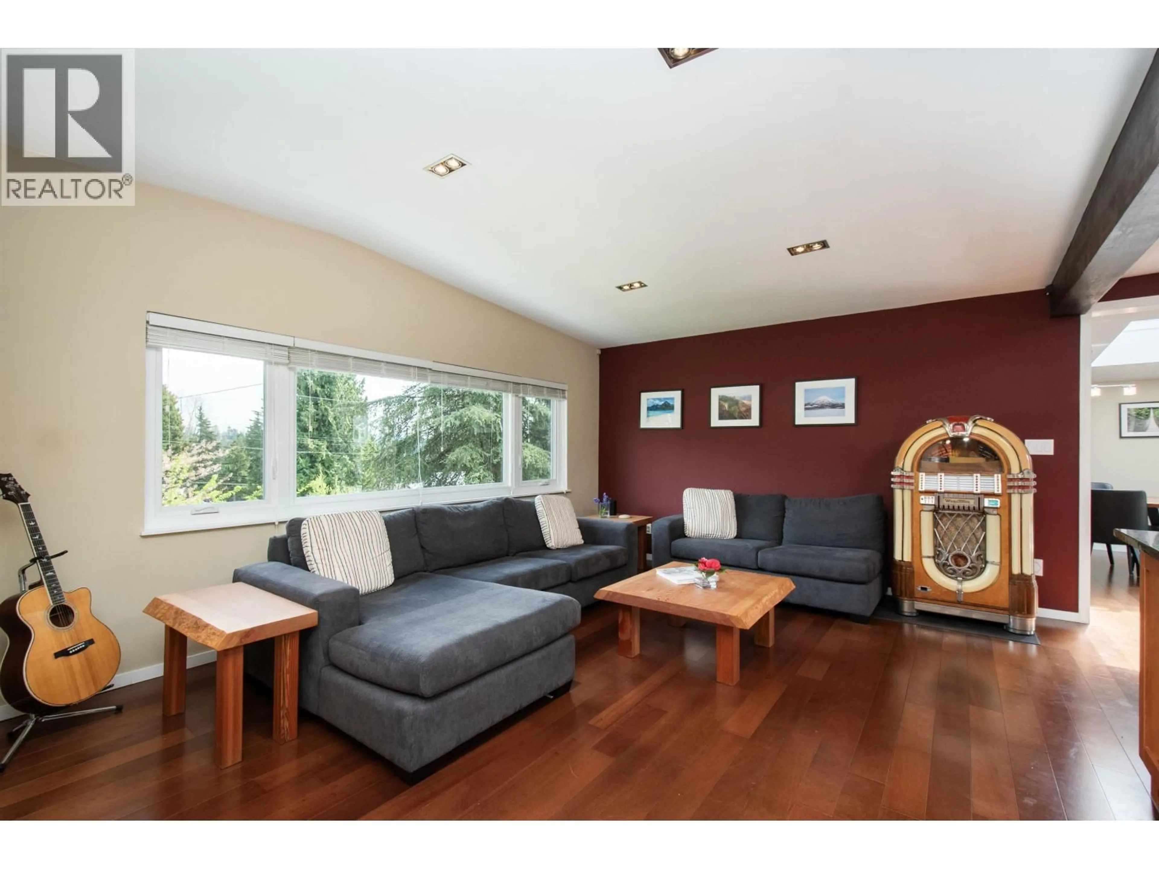 Living room with furniture, wood/laminate floor for 2175 GREYLYNN CRESCENT, North Vancouver British Columbia V7J2X6