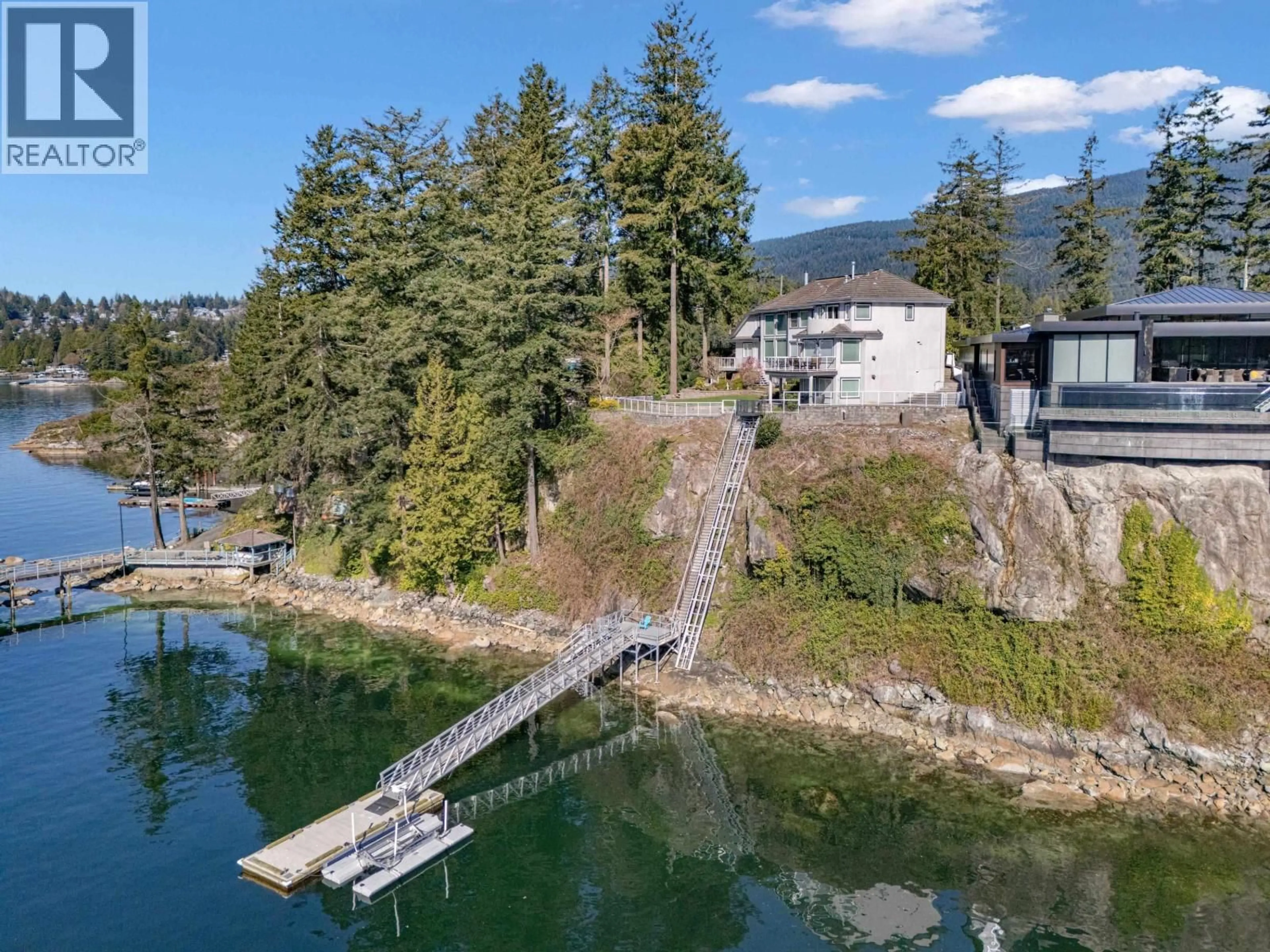 A pic from outside/outdoor area/front of a property/back of a property/a pic from drone, water/lake/river/ocean view for 242 TURTLEHEAD ROAD, Belcarra British Columbia V3H4P2