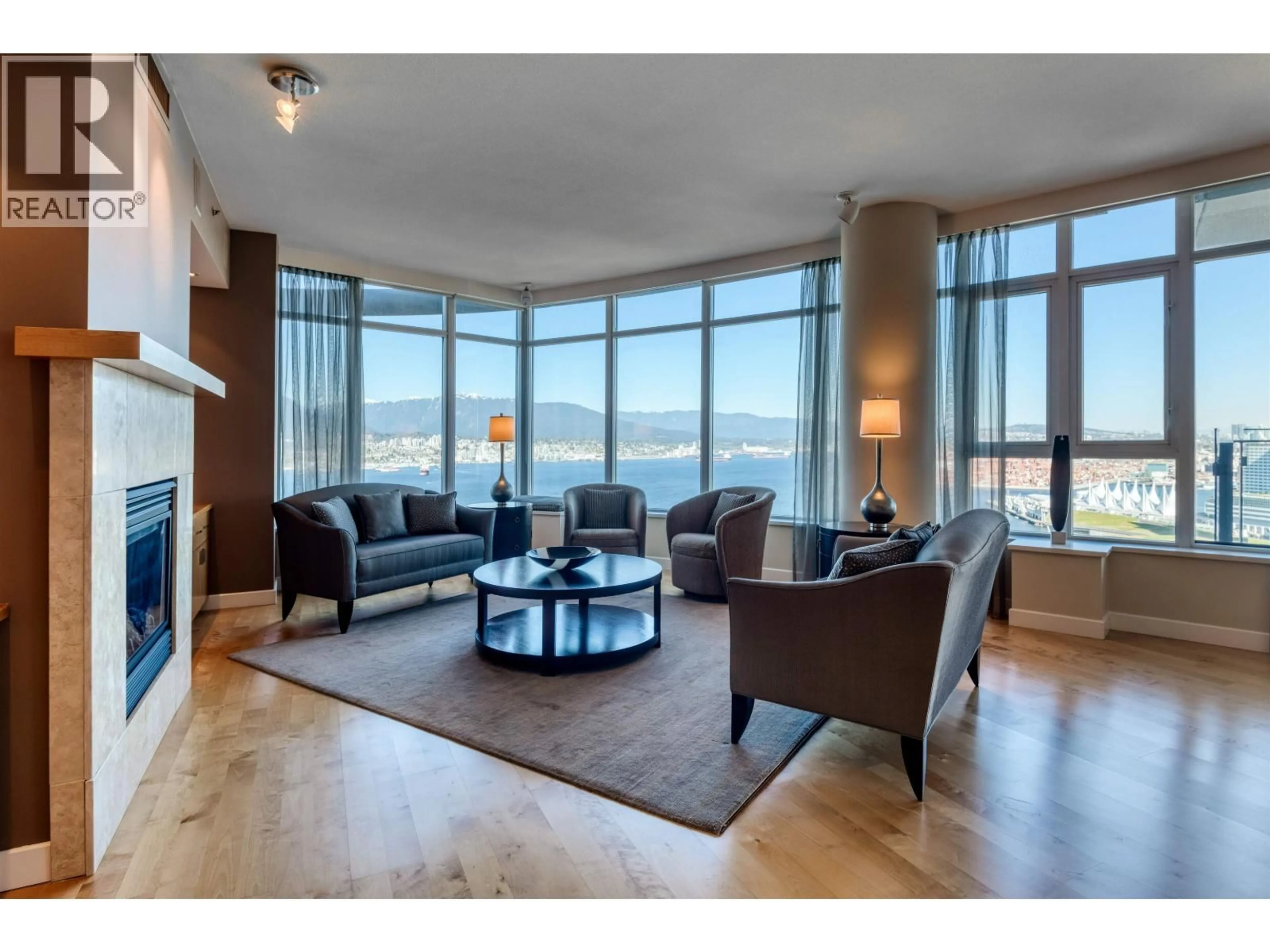 Living room with furniture, unknown for 3402 - 1281 CORDOVA STREET, Vancouver British Columbia V6C3R5