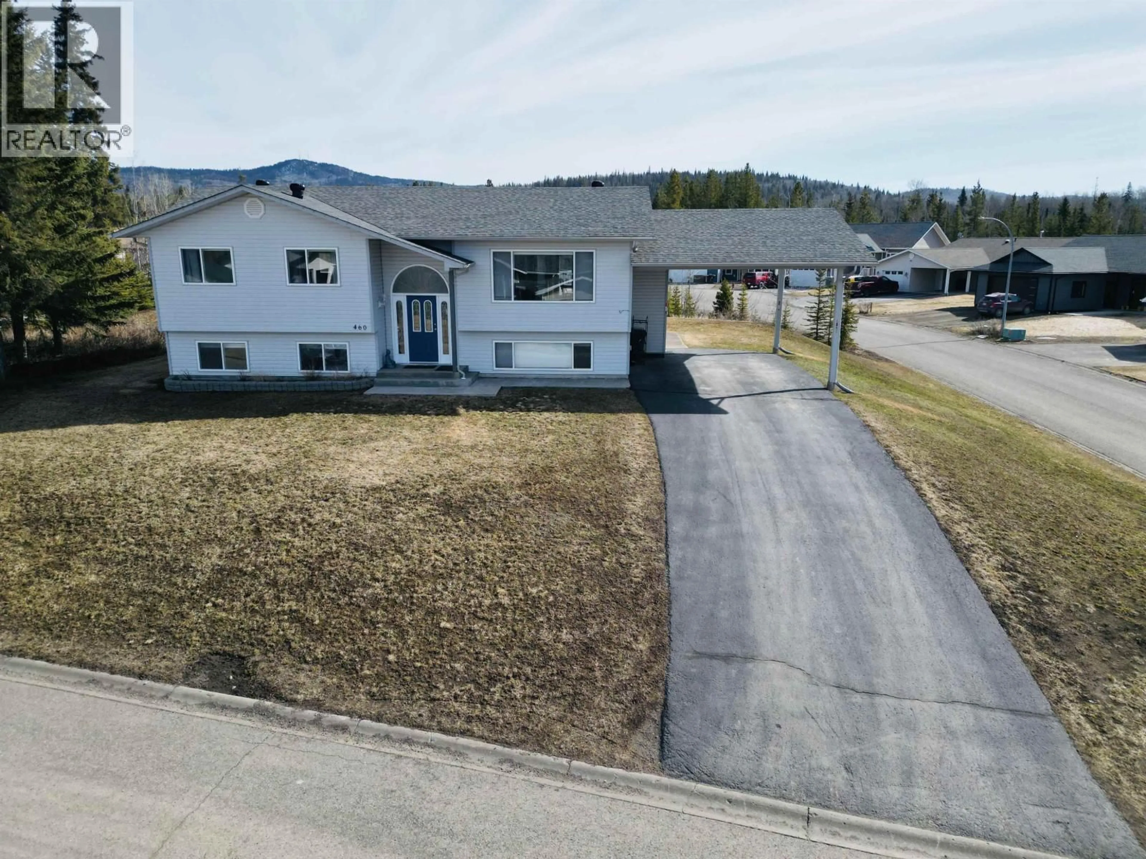 A pic from outside/outdoor area/front of a property/back of a property/a pic from drone, street for 460 ASPEN STREET, Burns Lake British Columbia V0J1E0
