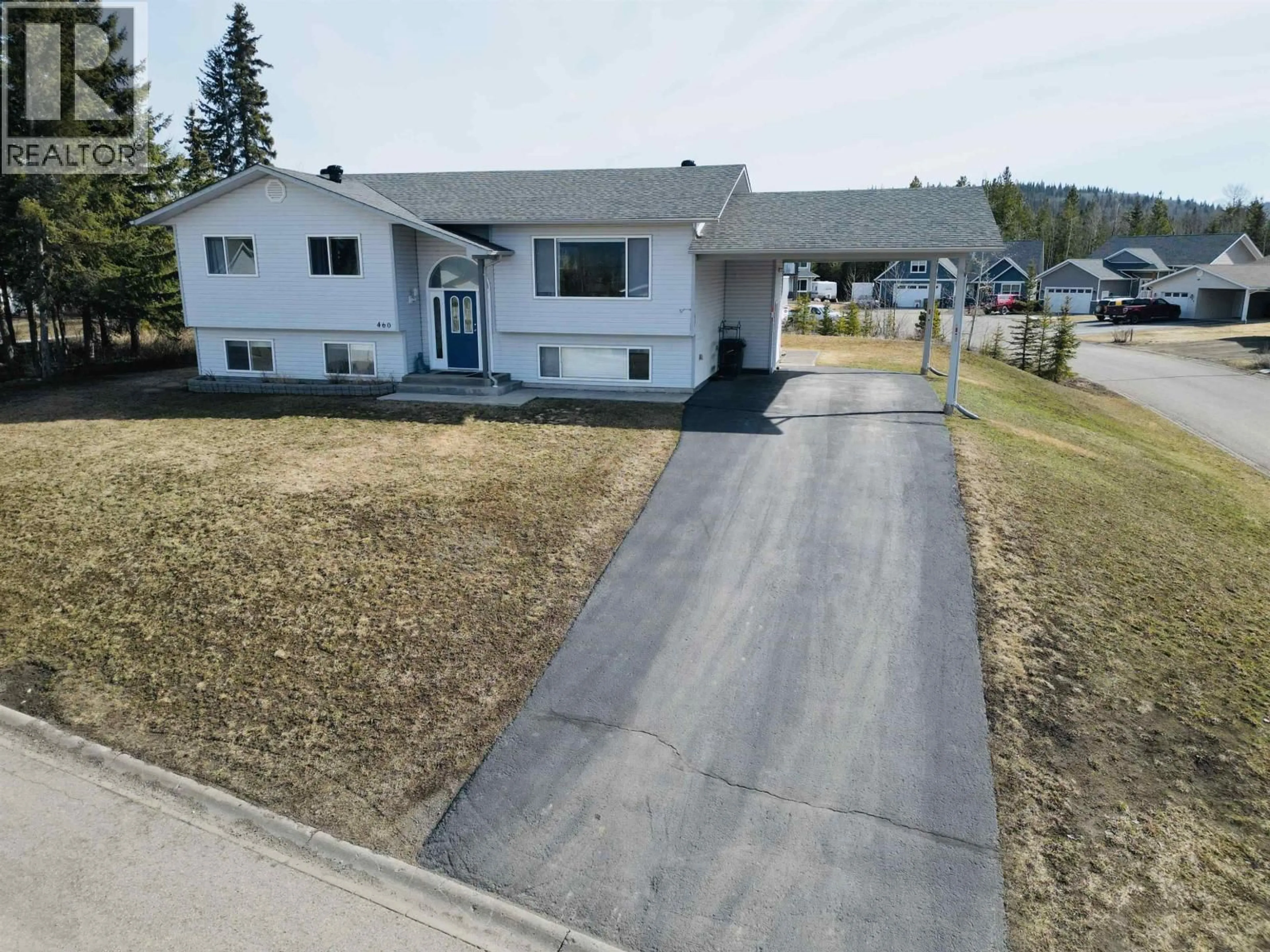 A pic from outside/outdoor area/front of a property/back of a property/a pic from drone, street for 460 ASPEN STREET, Burns Lake British Columbia V0J1E0