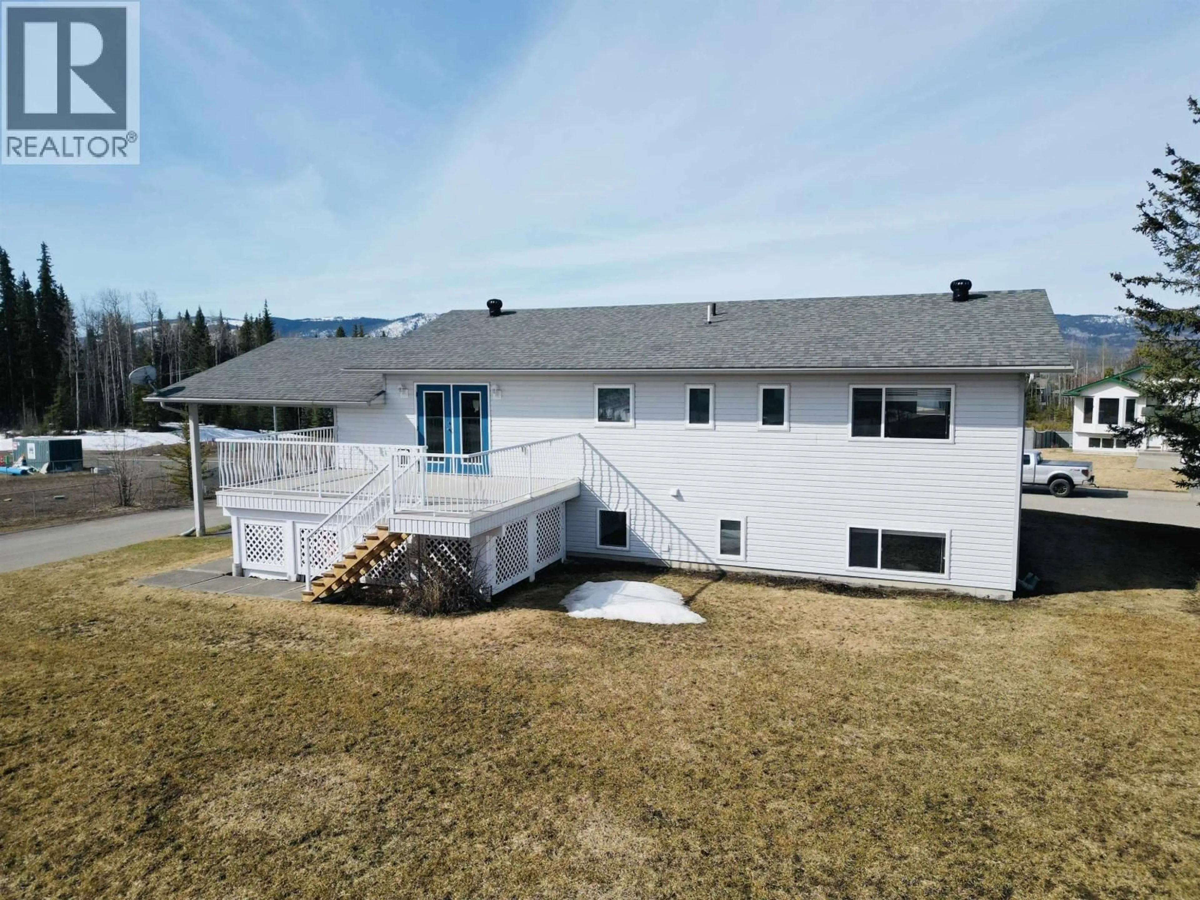 A pic from outside/outdoor area/front of a property/back of a property/a pic from drone, mountain view for 460 ASPEN STREET, Burns Lake British Columbia V0J1E0