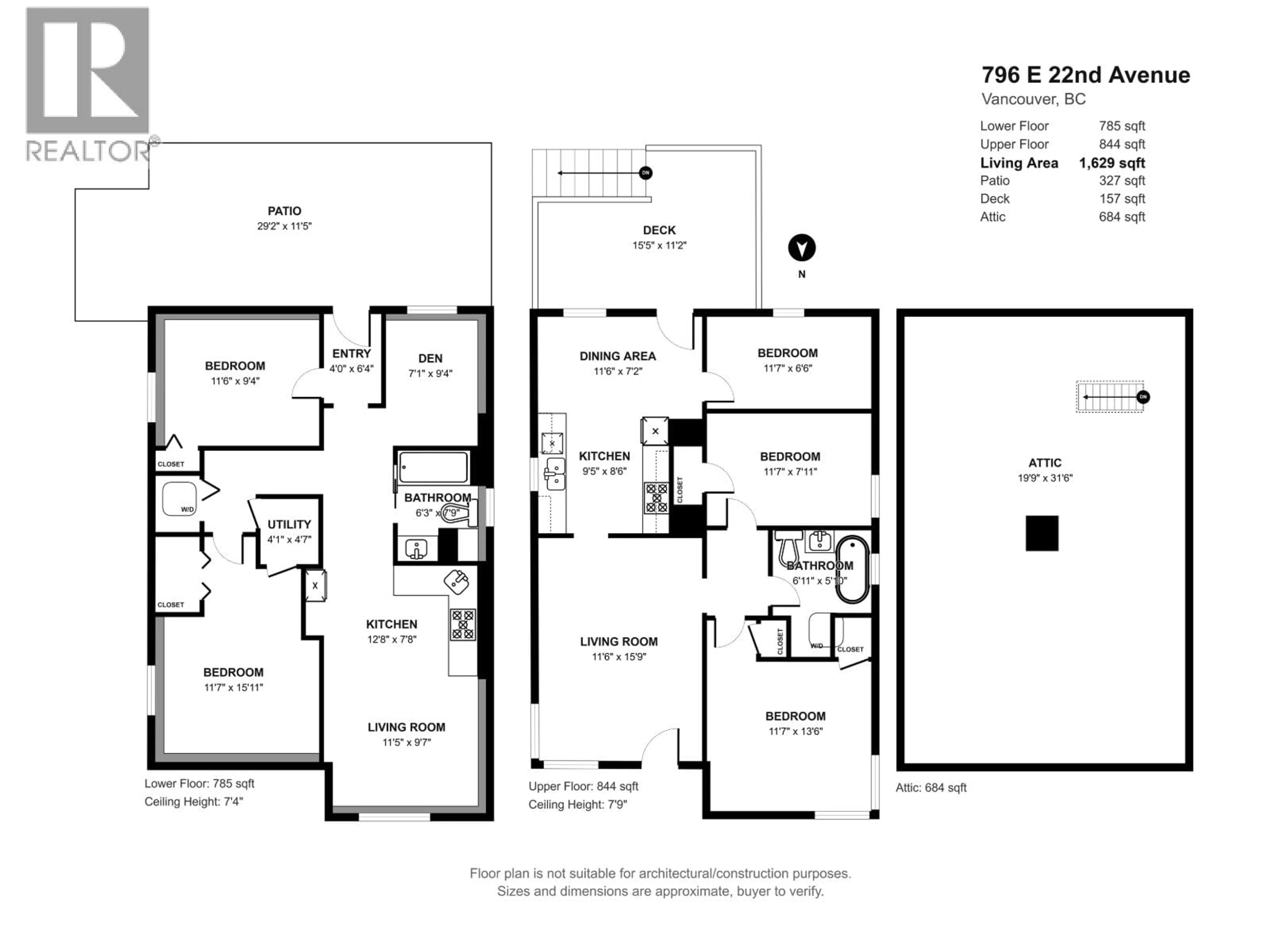 Floor plan for 796 22ND AVENUE, Vancouver British Columbia V5V1V6
