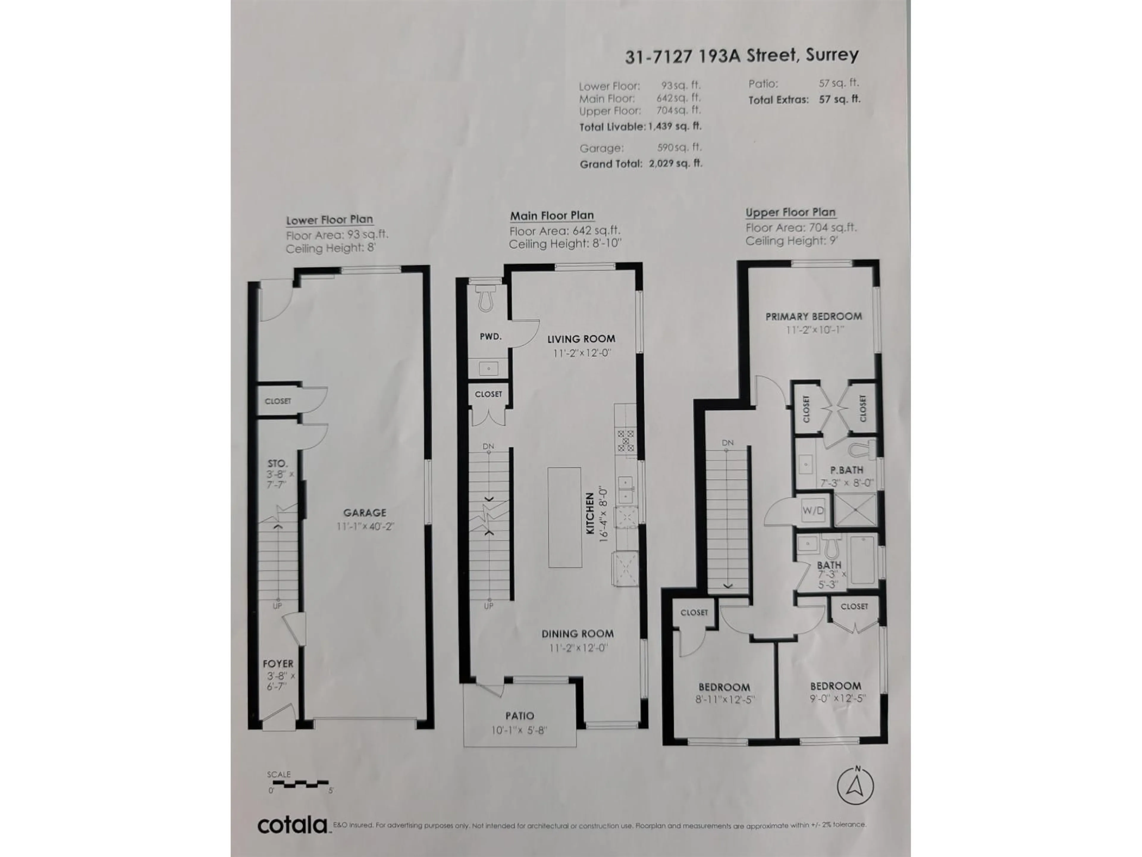 Floor plan for 31 - 7127 193A STREET, Surrey British Columbia V4N6V9
