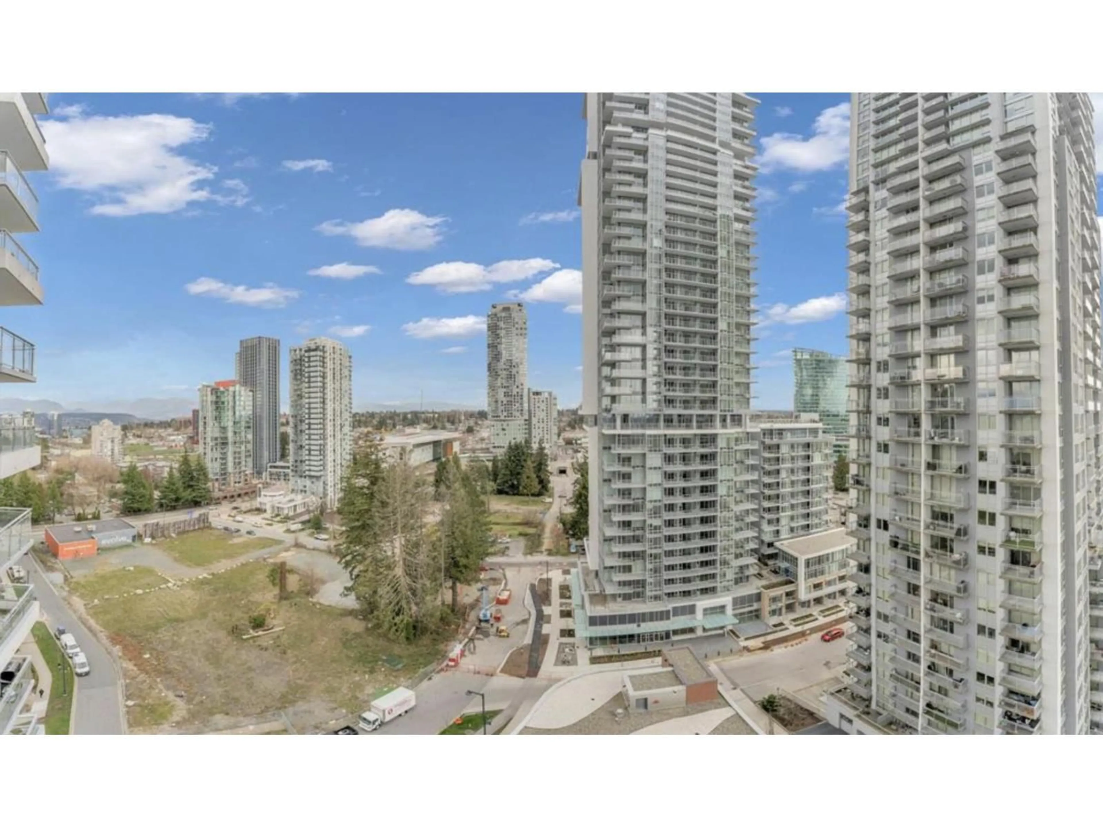 A pic from outside/outdoor area/front of a property/back of a property/a pic from drone, city buildings view from balcony for 1805 - 13308 CENTRAL AVENUE, Surrey British Columbia V3T0M4