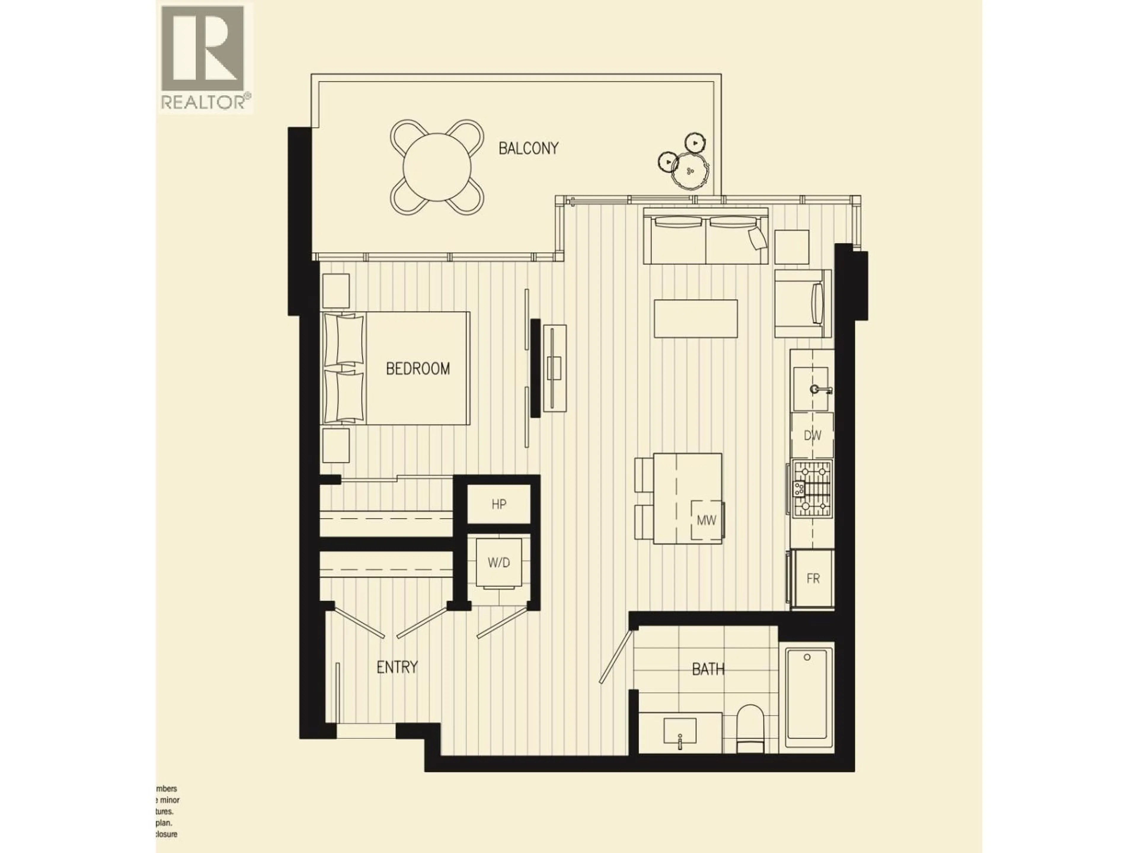 Floor plan for 507 - 2311 BETA AVENUE, Burnaby British Columbia V5C0M1