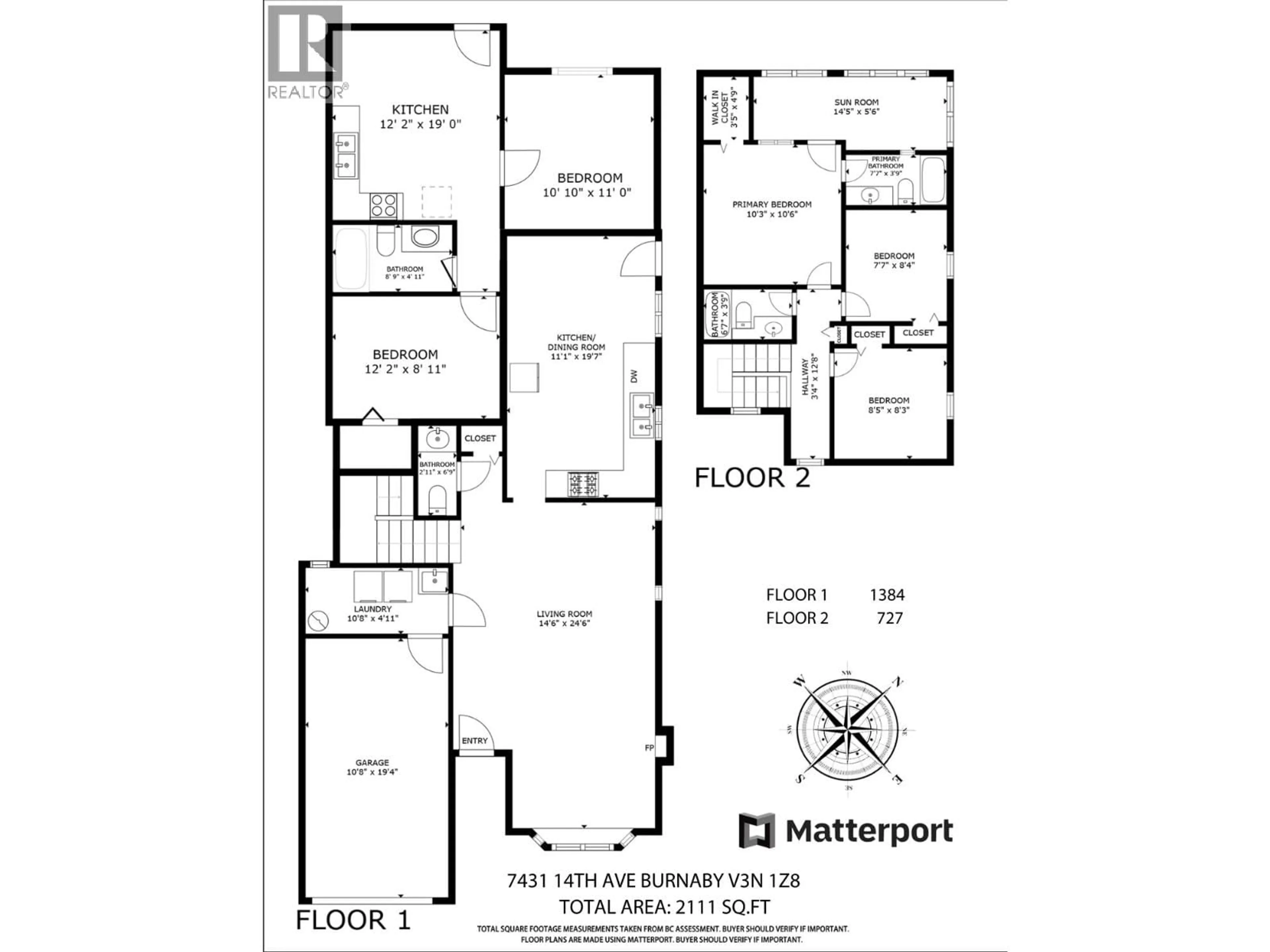 Floor plan for 7431 14TH AVENUE, Burnaby British Columbia V3N1Z8
