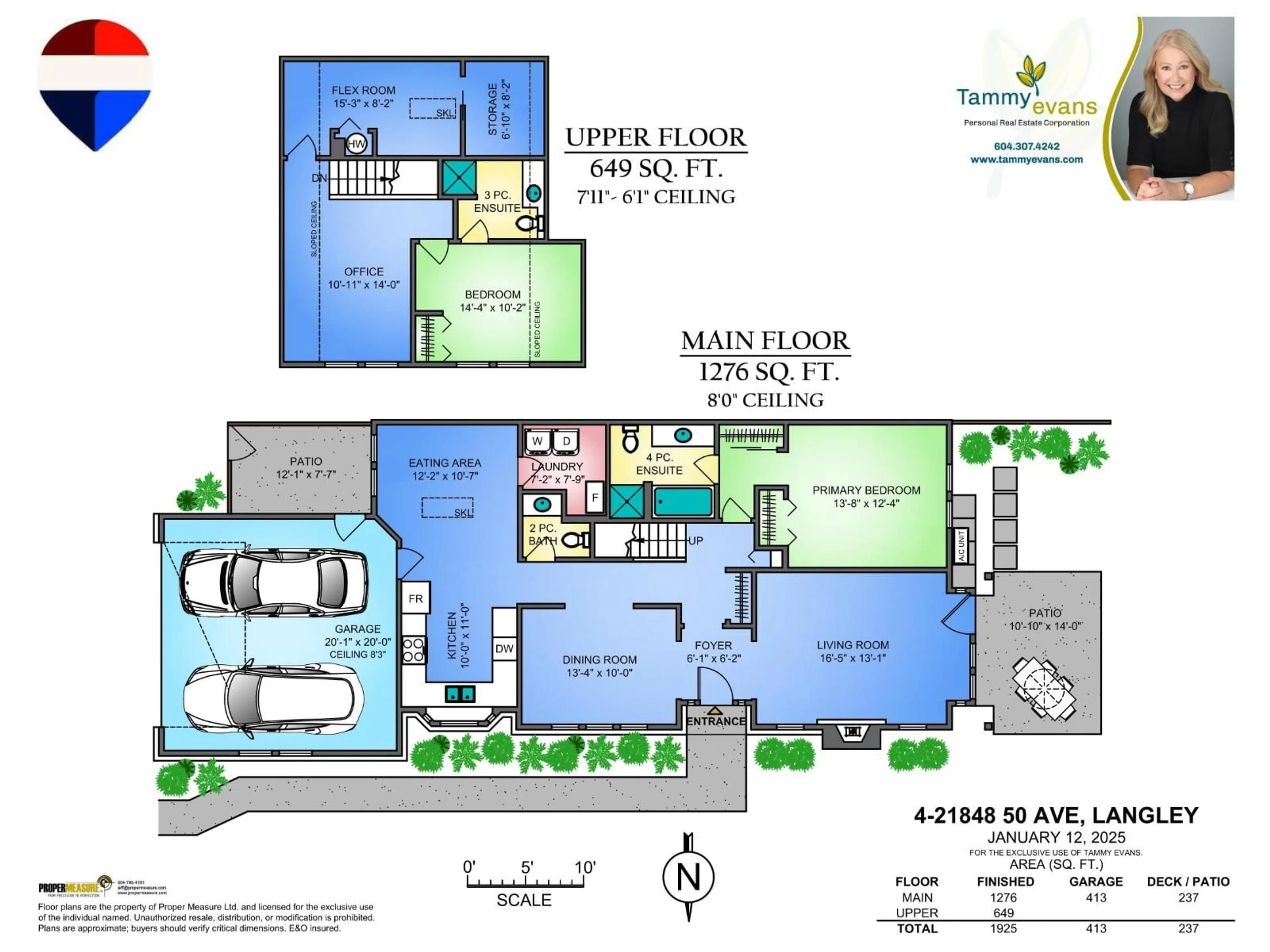 Floor plan for 4 - 21848 50 AVENUE, Langley British Columbia V3A8A9