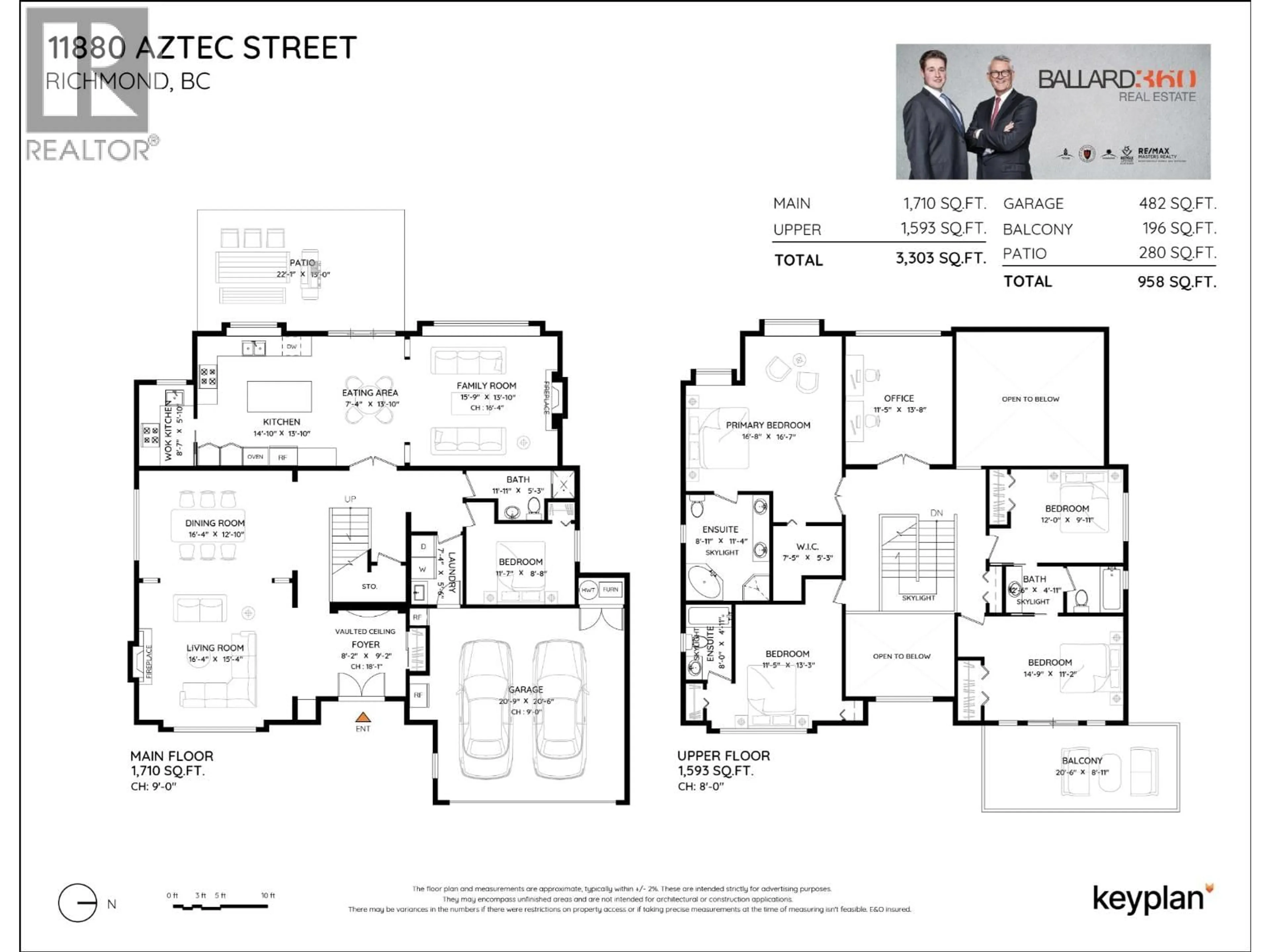 Floor plan for 11880 AZTEC STREET, Richmond British Columbia V6X1H8