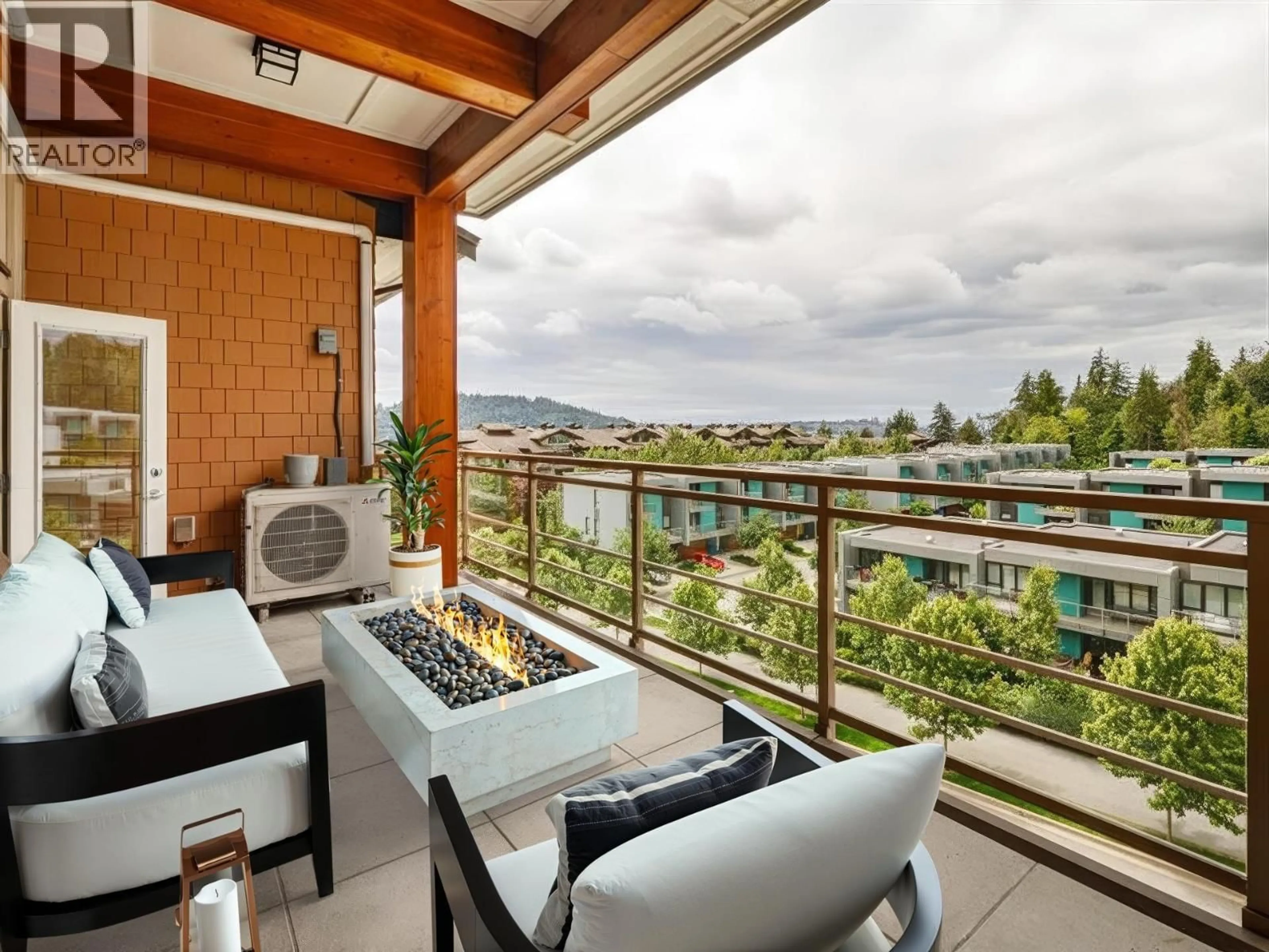 Patio, water/lake/river/ocean view for 506 - 3602 ALDERCREST DRIVE, North Vancouver British Columbia V7G0A2
