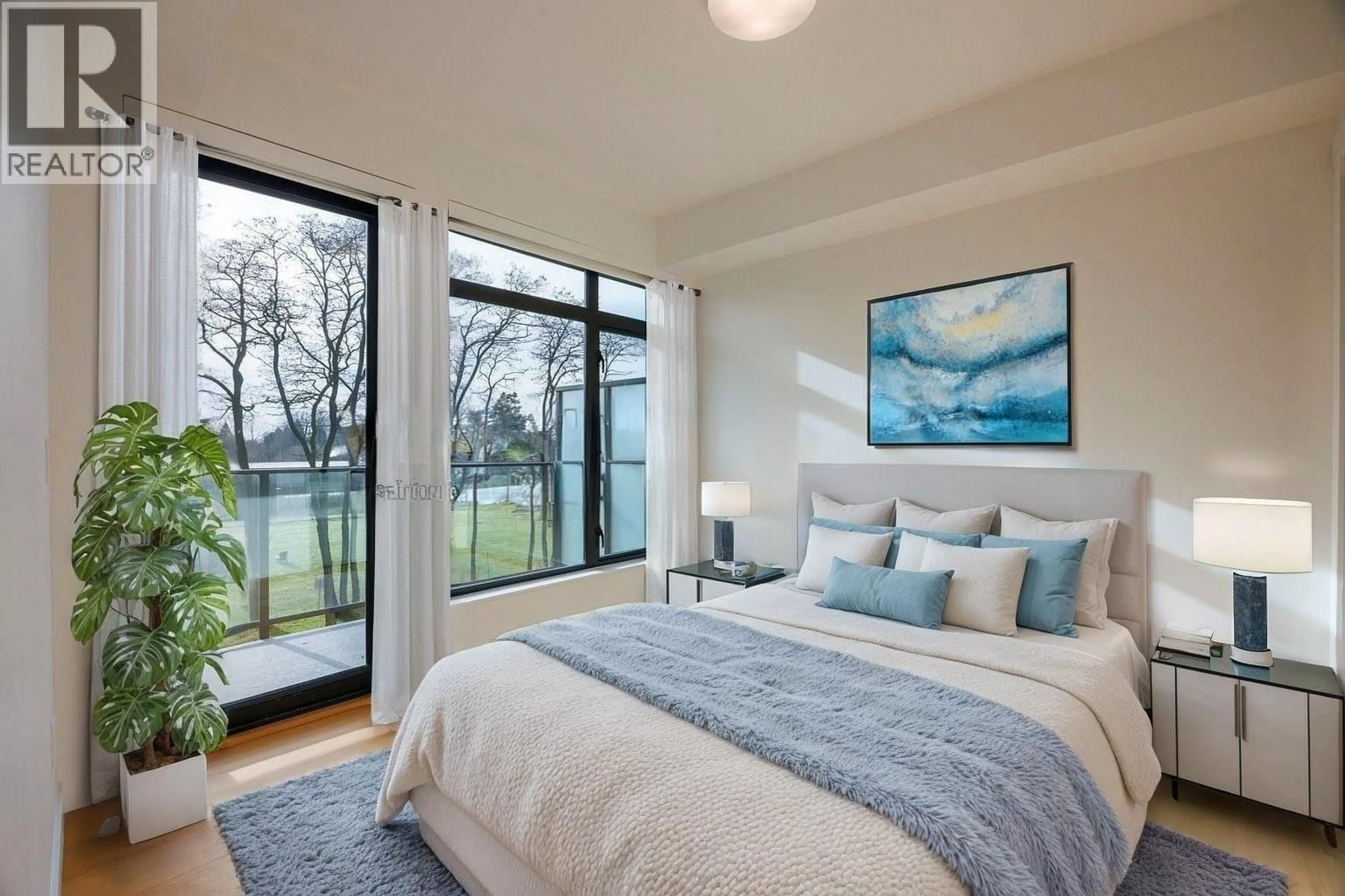 Bedroom with bed, unknown for 404 - 6485 MANITOBA STREET, Vancouver British Columbia V5Y2Z7