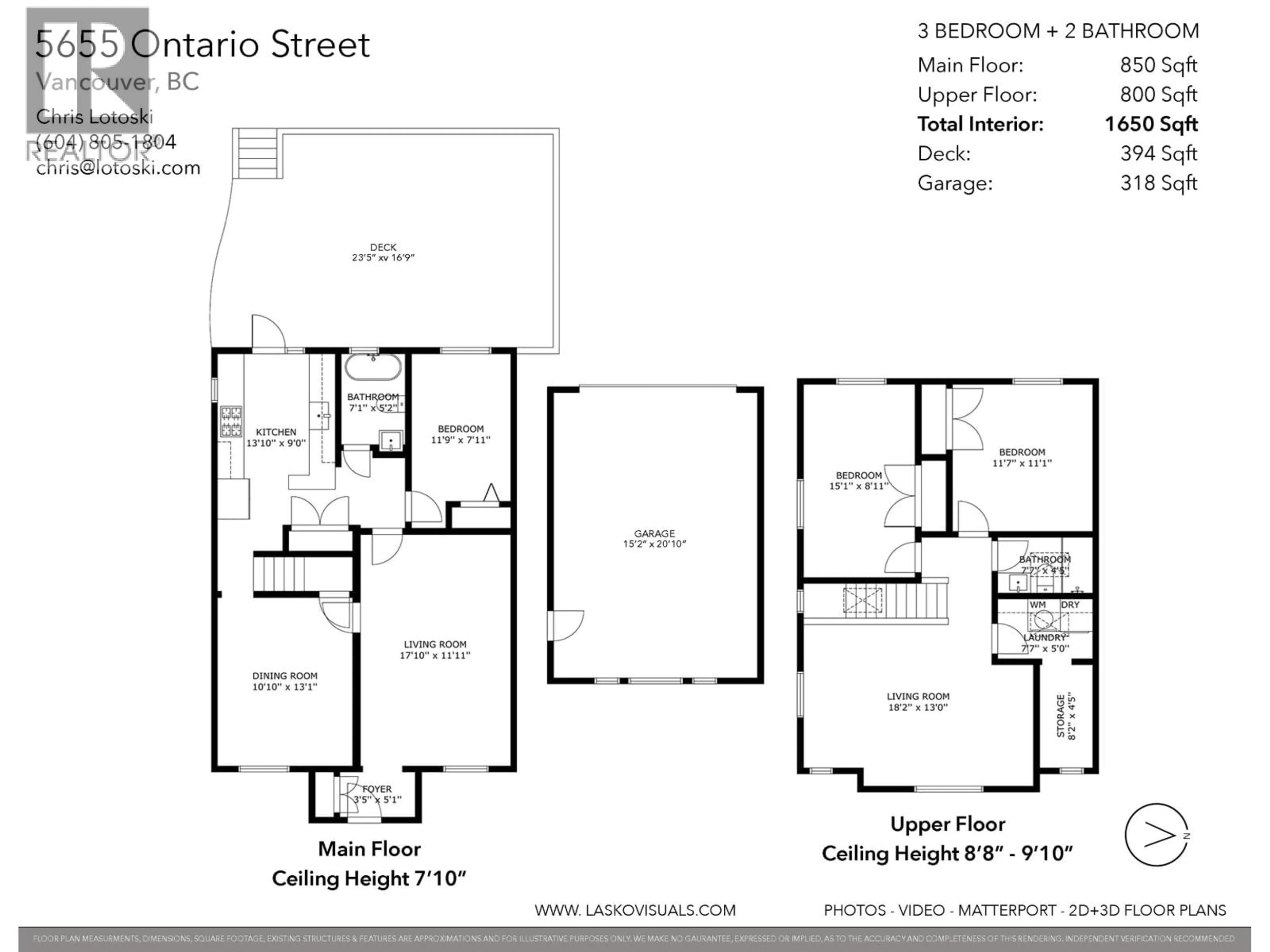 Floor plan for 5655 ONTARIO STREET, Vancouver British Columbia V5W2L2