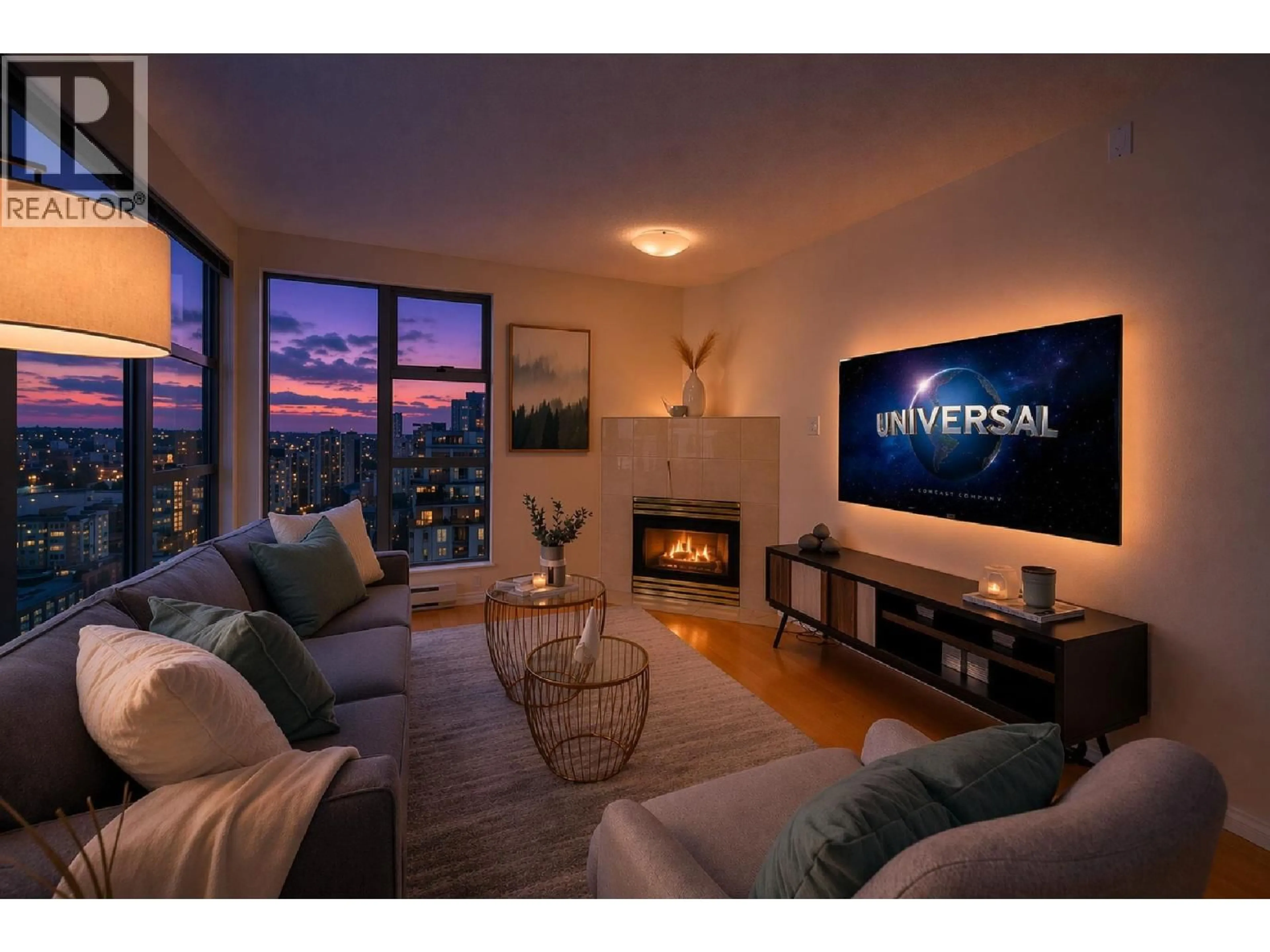 Living room with furniture, unknown for 3207 - 939 HOMER STREET, Vancouver British Columbia V6B2W6