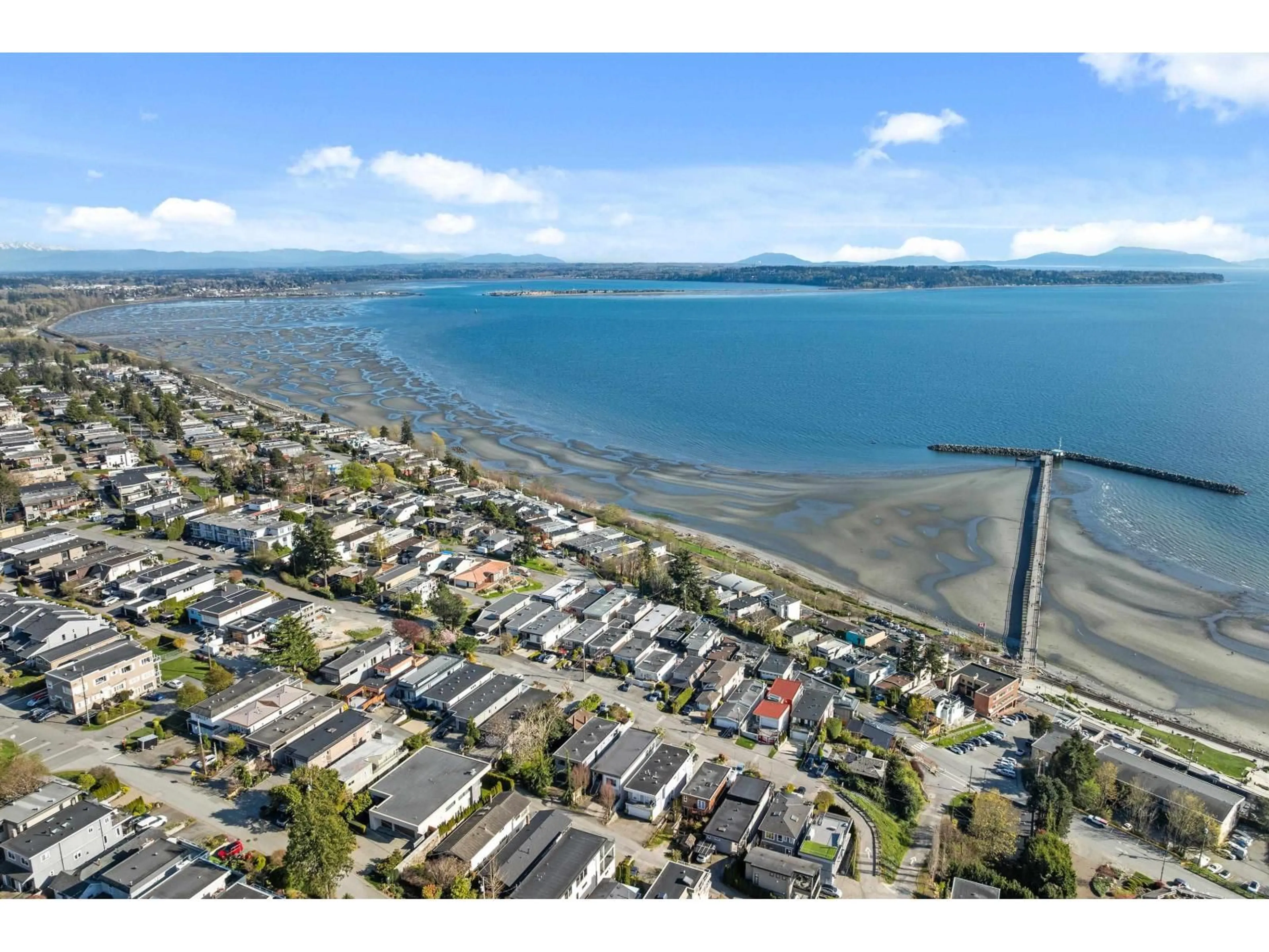 A pic from outside/outdoor area/front of a property/back of a property/a pic from drone, water/lake/river/ocean view for 15066 ROYAL AVENUE, White Rock British Columbia V4B1L9