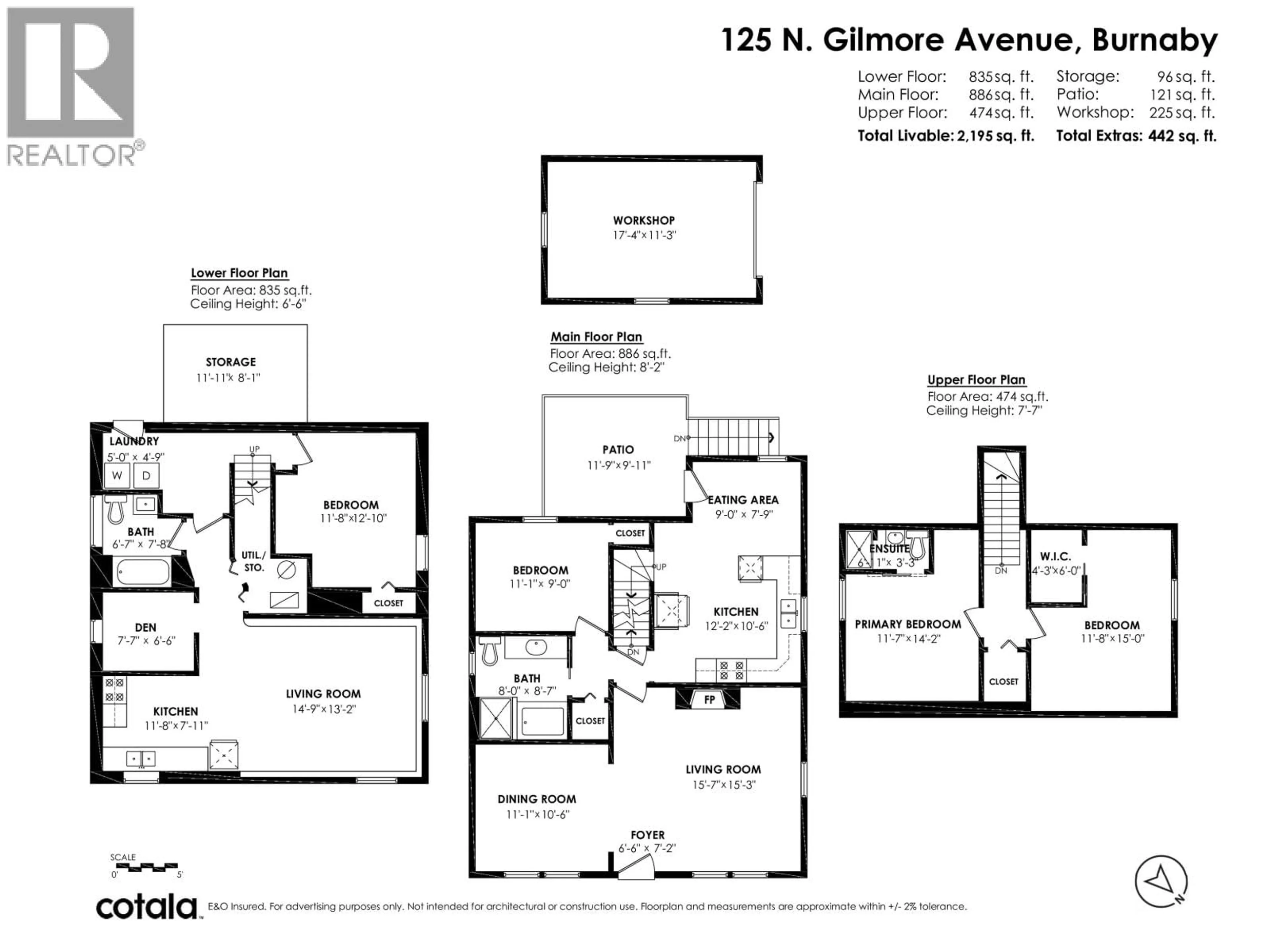 Floor plan for 125 GILMORE AVENUE, Burnaby British Columbia V5C1V6