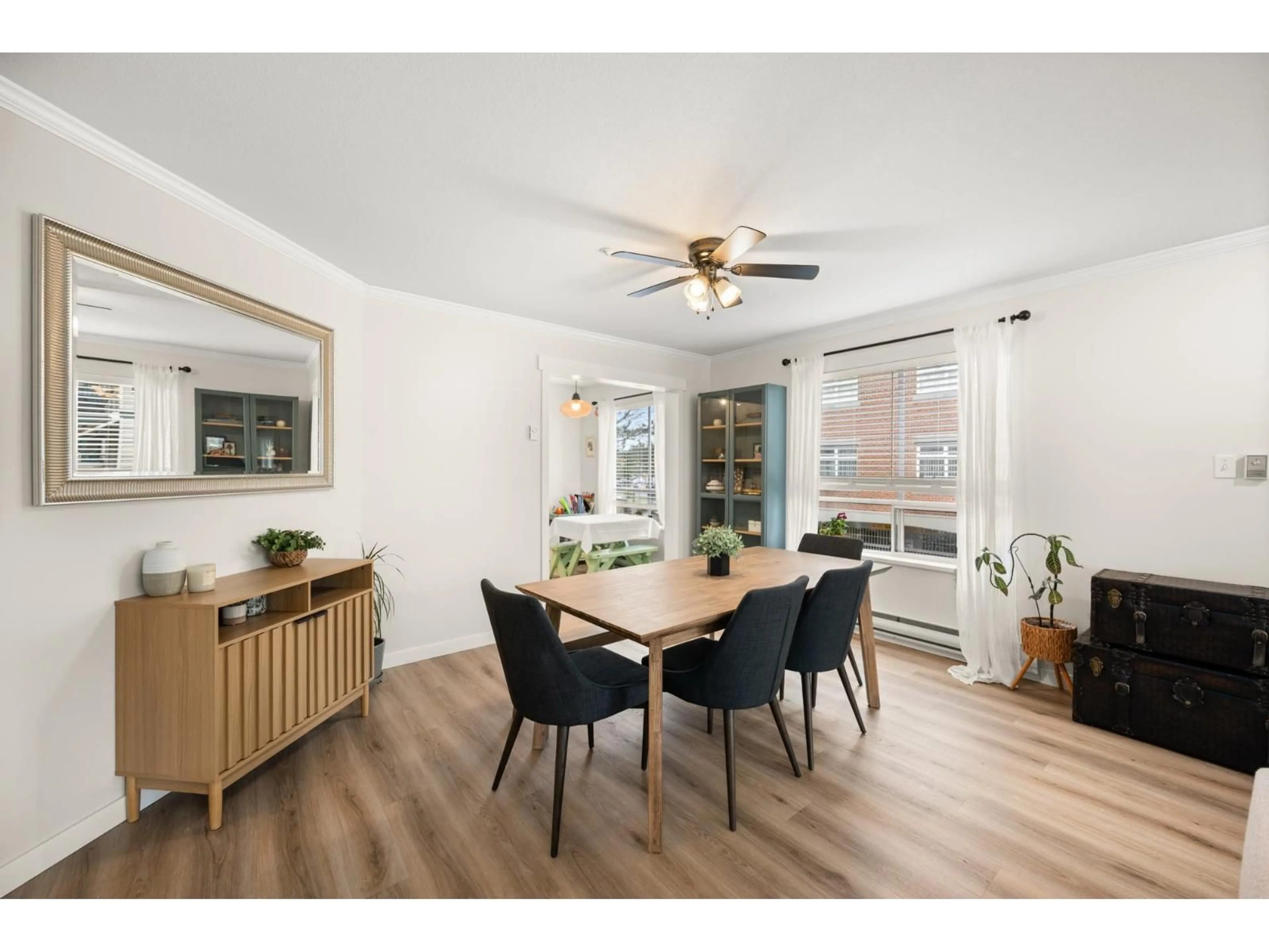 Dining room, wood/laminate floor for 108 - 5450 208 STREET, Langley British Columbia V3A2J9