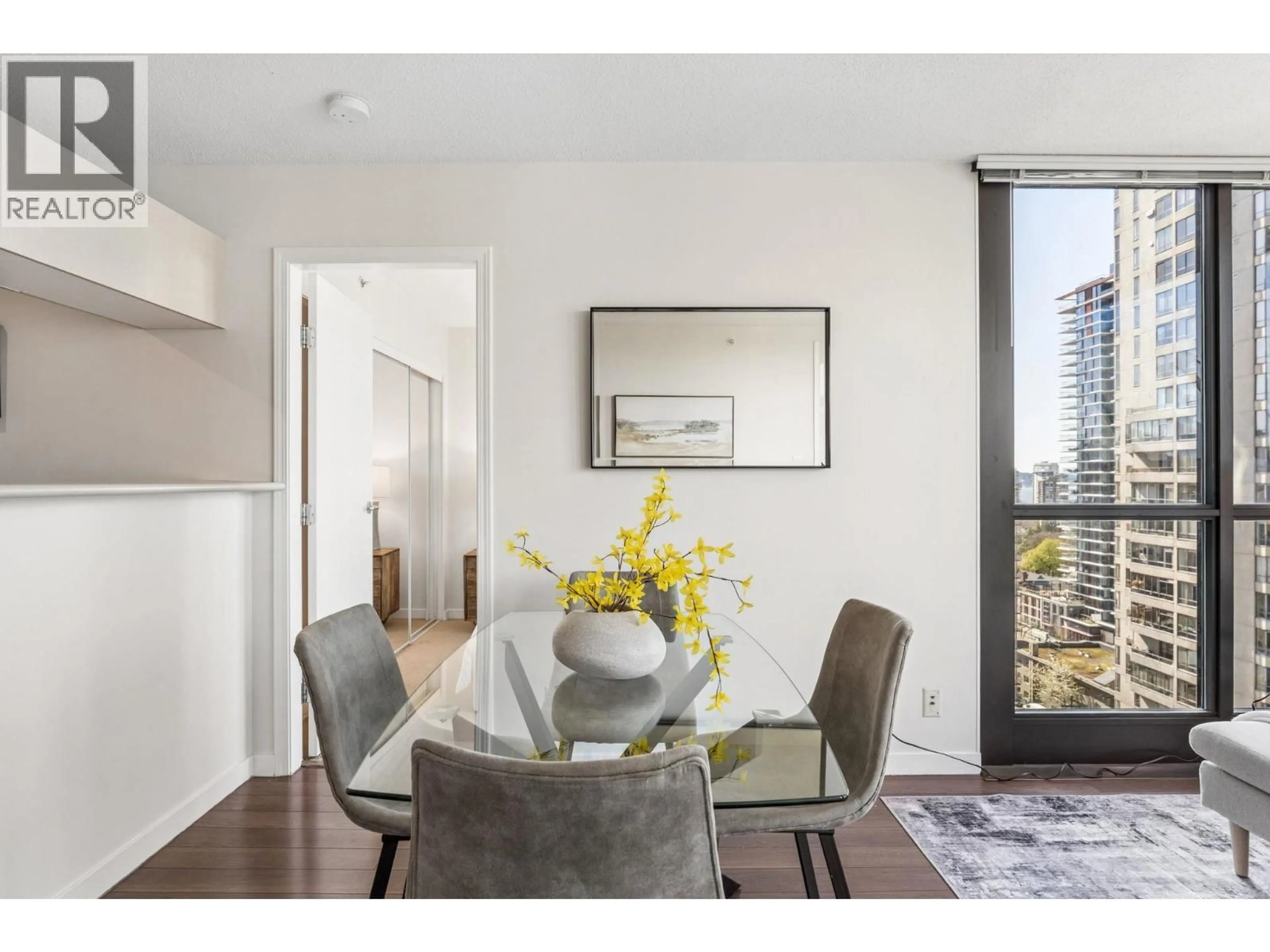 Dining room, wood/laminate floor for 1907 - 1331 ALBERNI STREET, Vancouver British Columbia V6E4S1