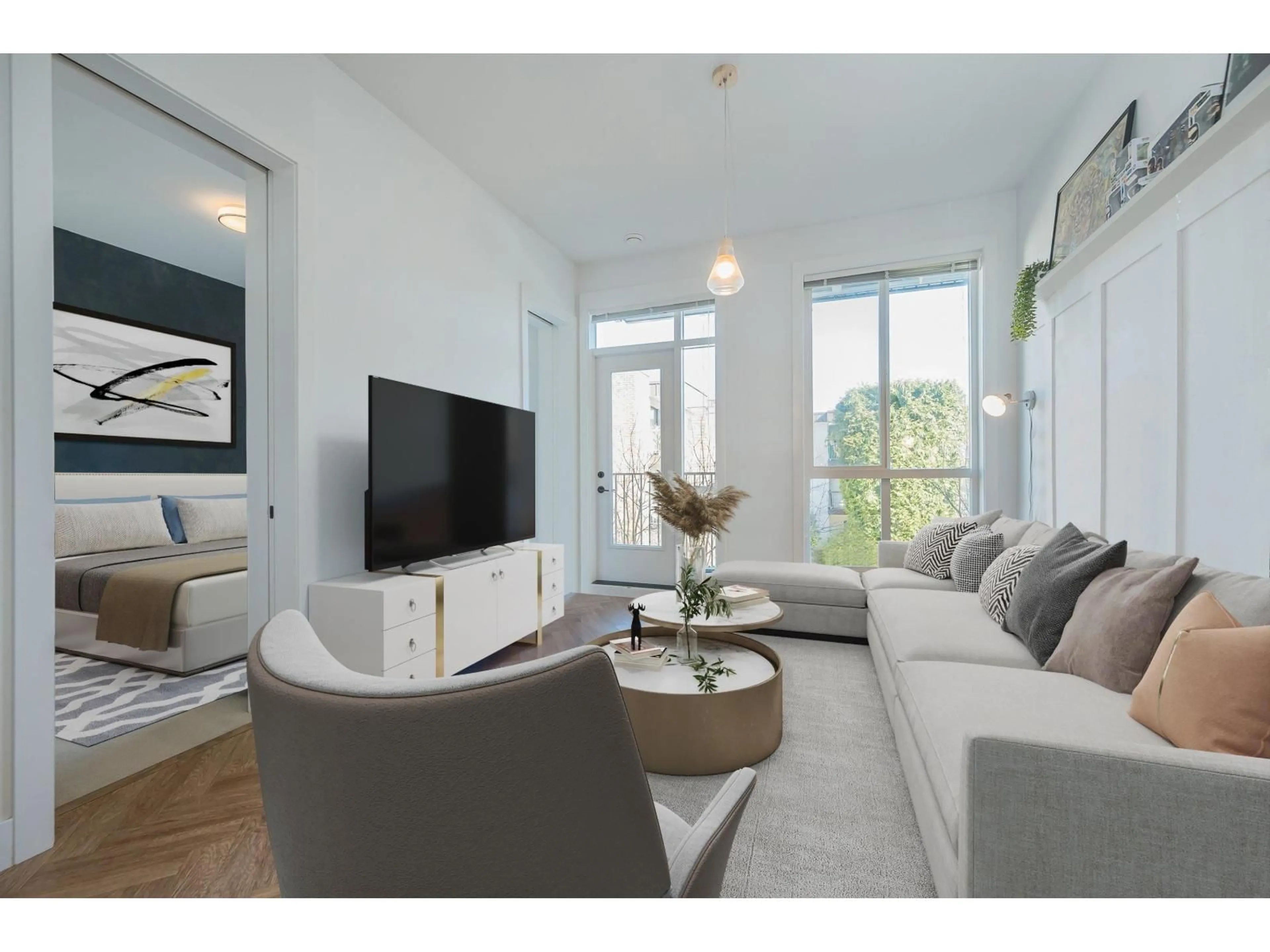 Living room with furniture, unknown for 214 - 10168 149 STREET, Surrey British Columbia V3R0E9