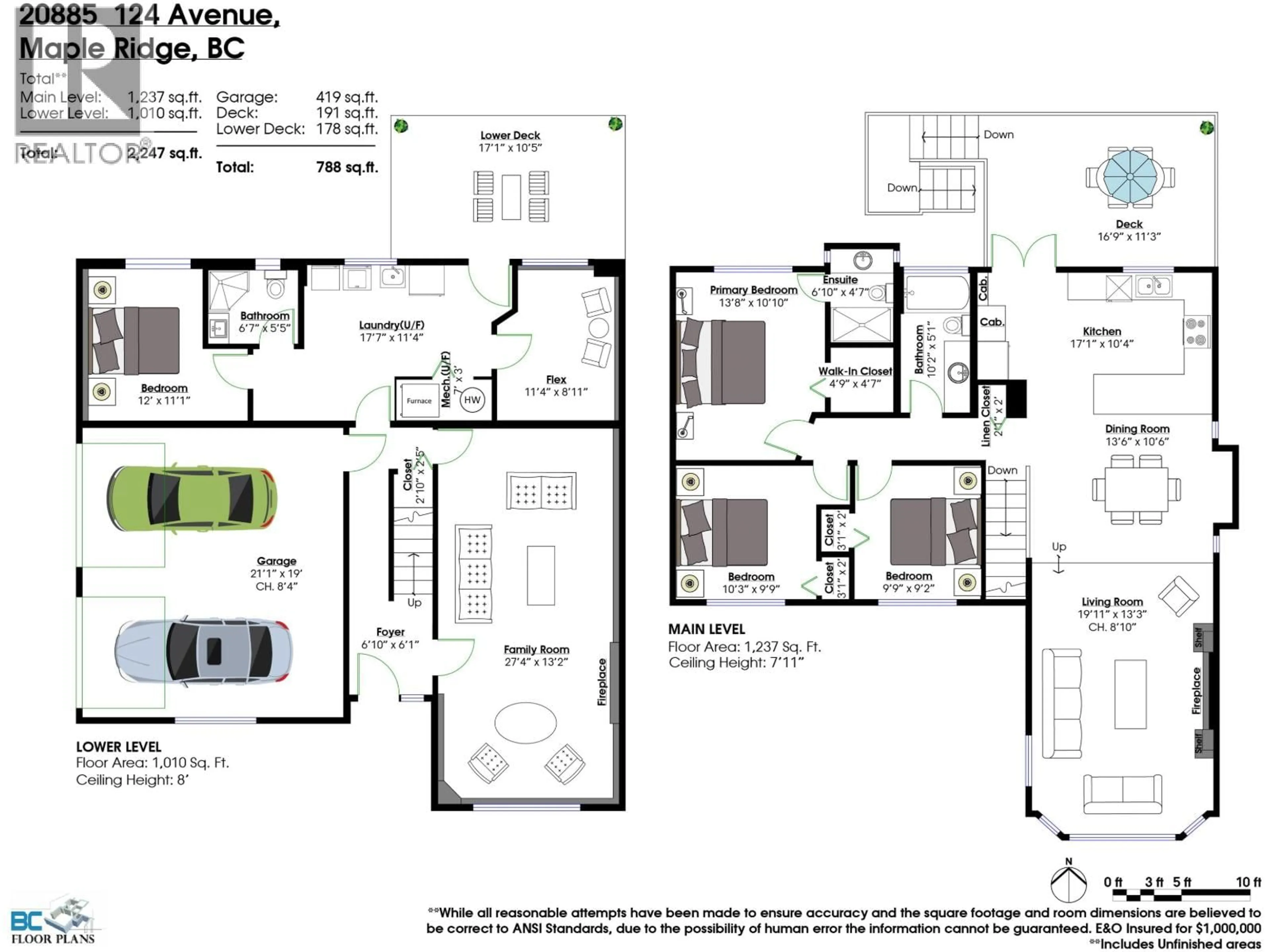 Floor plan for 20885 124TH AVENUE, Maple Ridge British Columbia V4R2M9